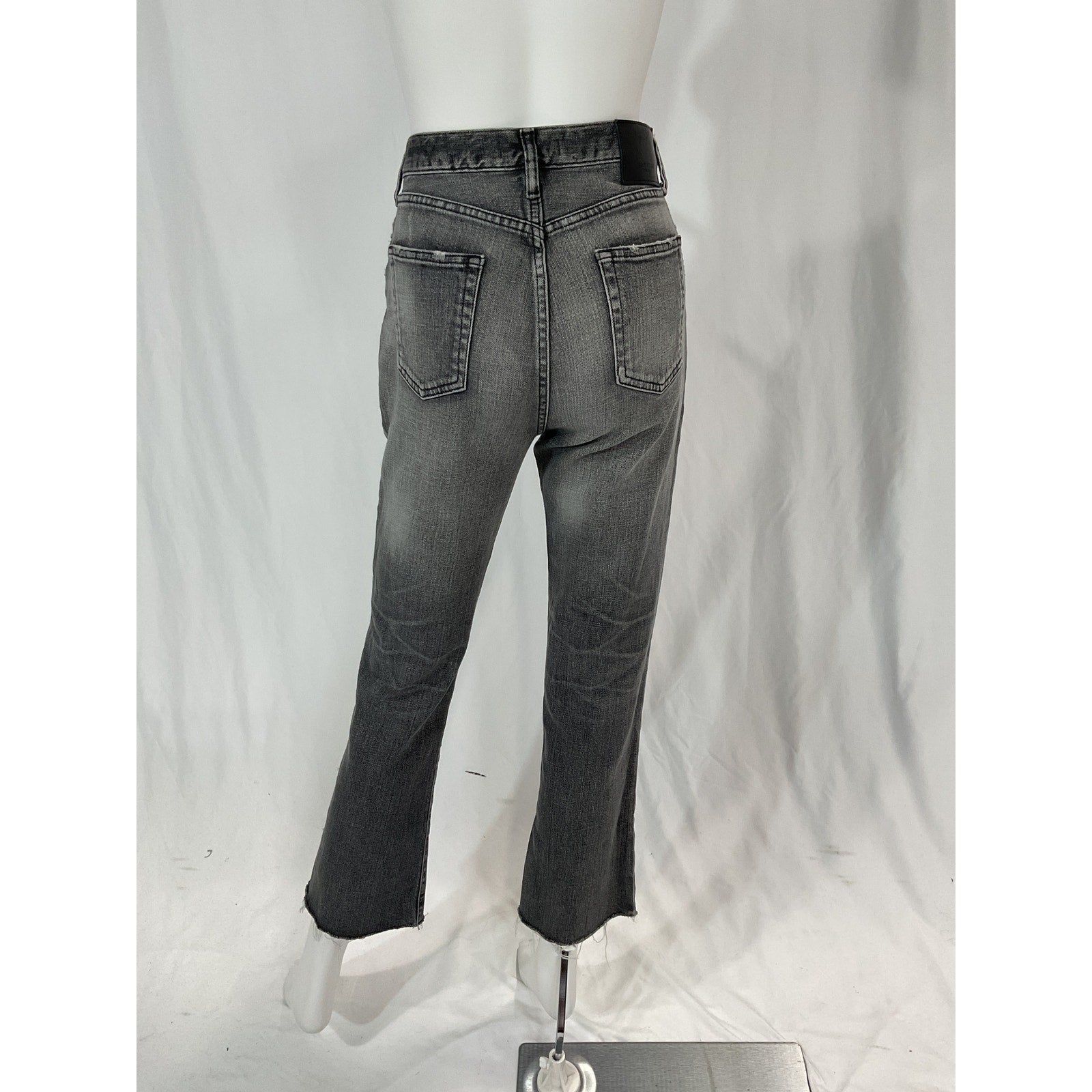 Moussy 'Seneca' Black Ankle Flare Denim Jeans Size 26