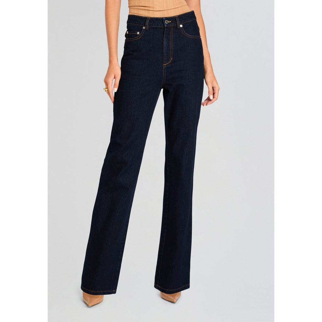 Ser.O.Ya 'Brooklyn' Black High Rise Straight Denim Jean Size 26 - NWT
