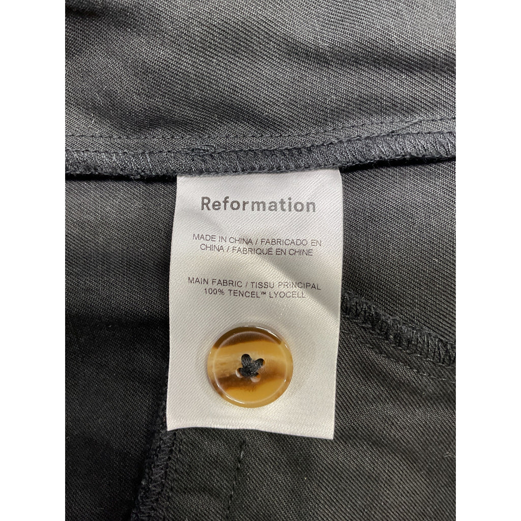 Reformation 'Petites' Black Mason Pant Size 0P