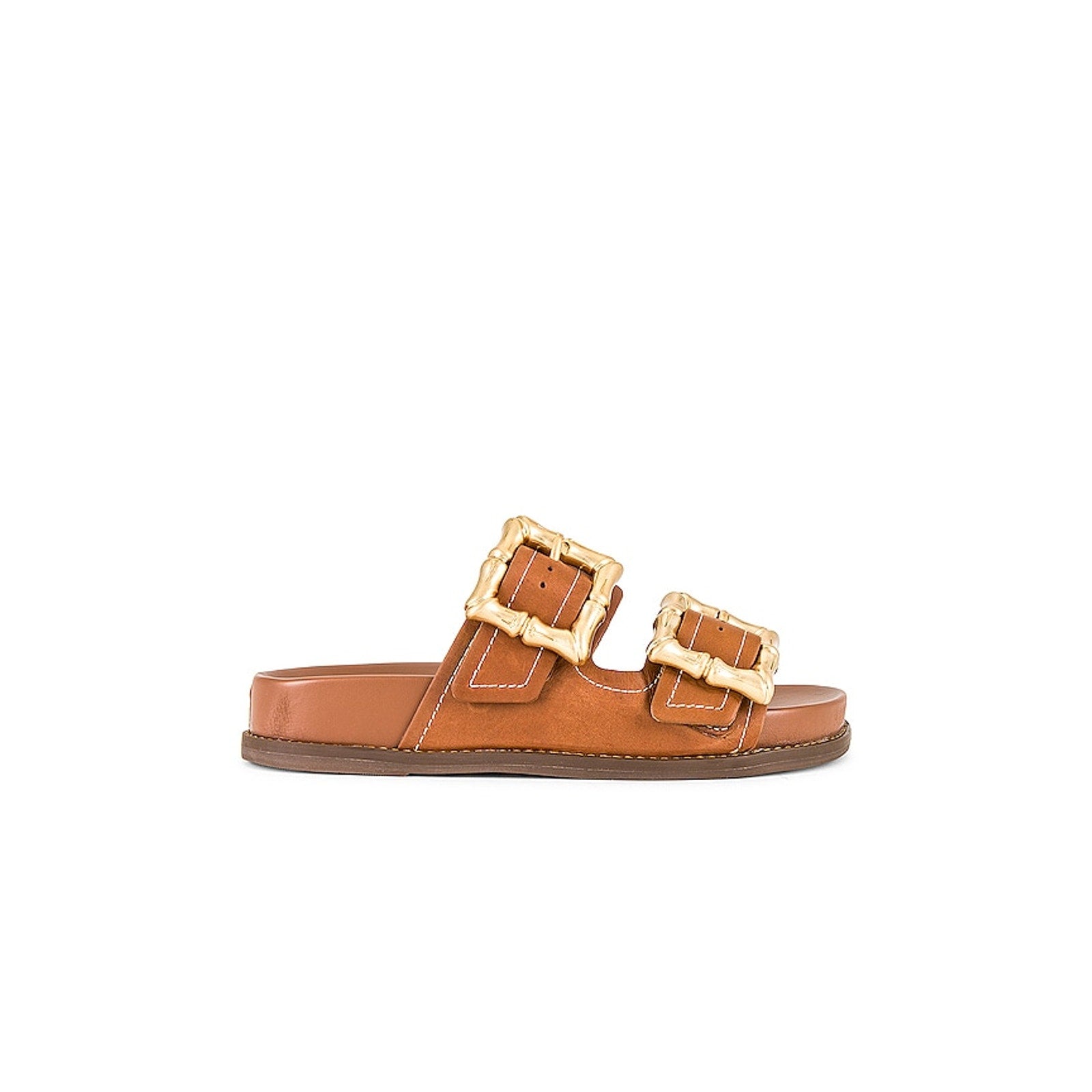 Schutz 'Enola' Brown Leather Sporty Sandal Size 7.5
