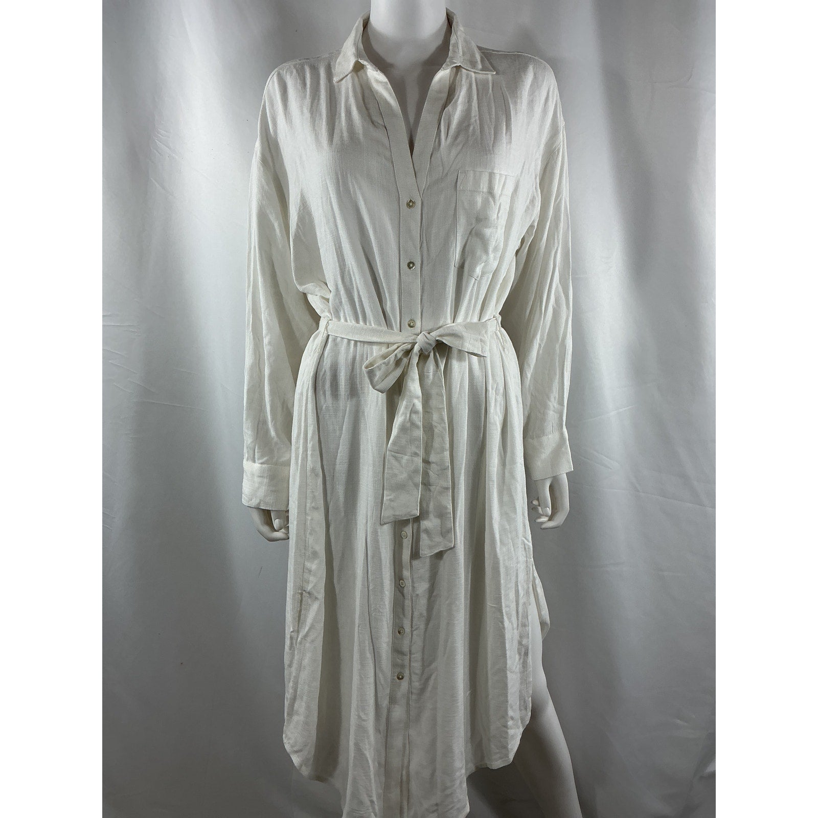 Lspace 'Barcelona' White Viscose Dress Size M / L
