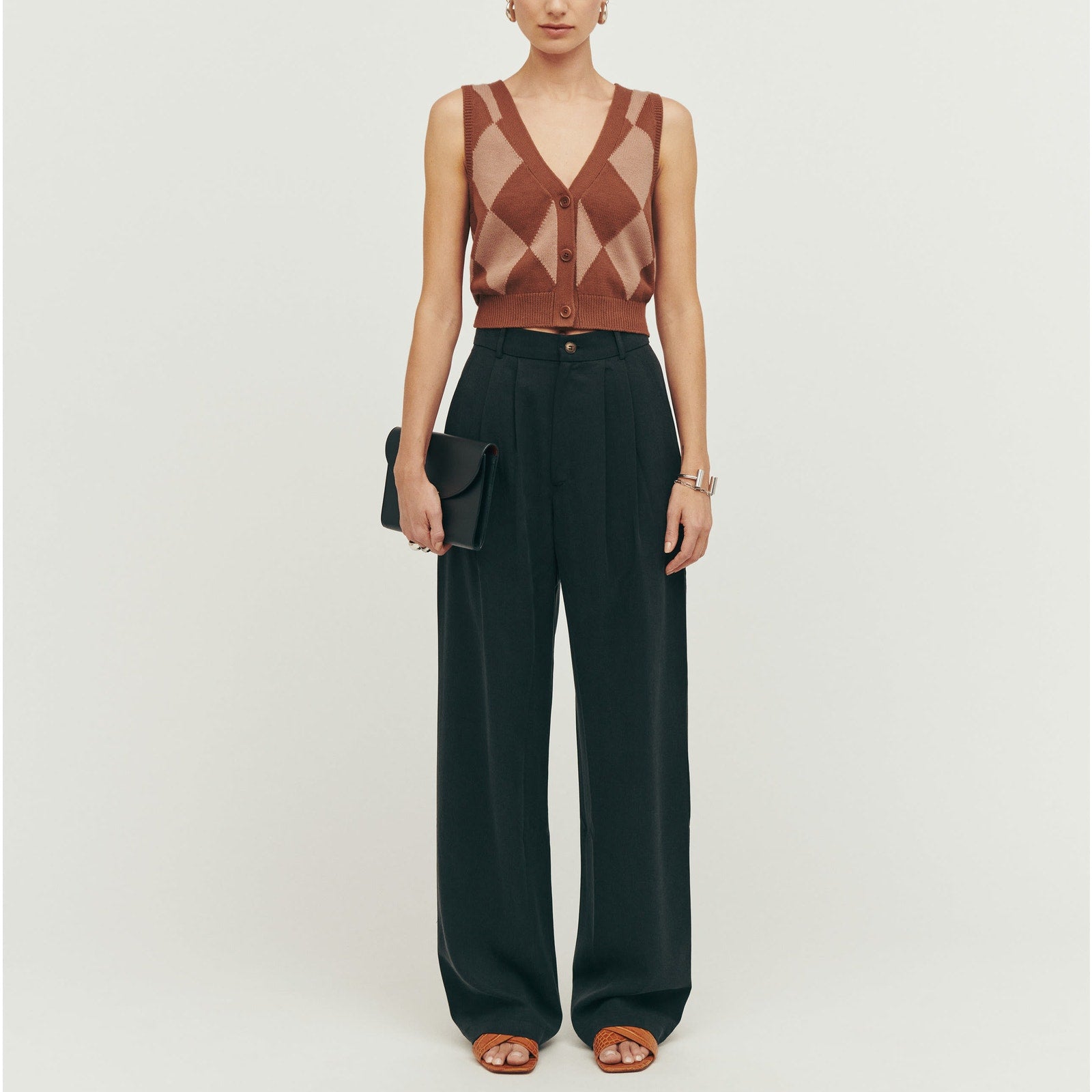 Reformation 'Petites' Black Mason Pant Size 0P
