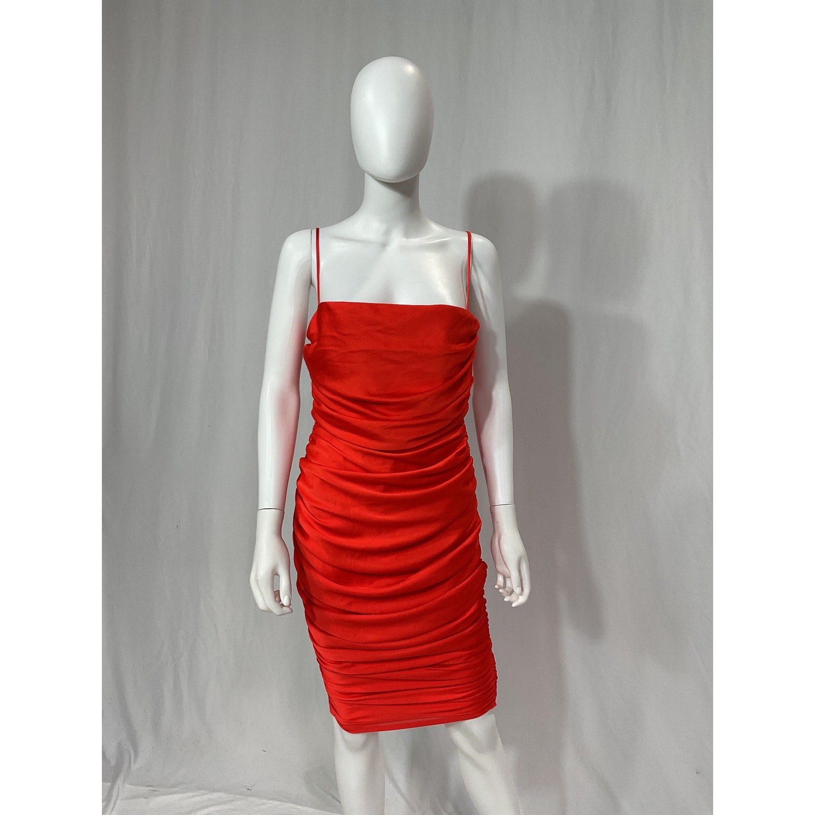 Nookie 'Cooper' Orange Crepe Midi Dress Size M - NWT