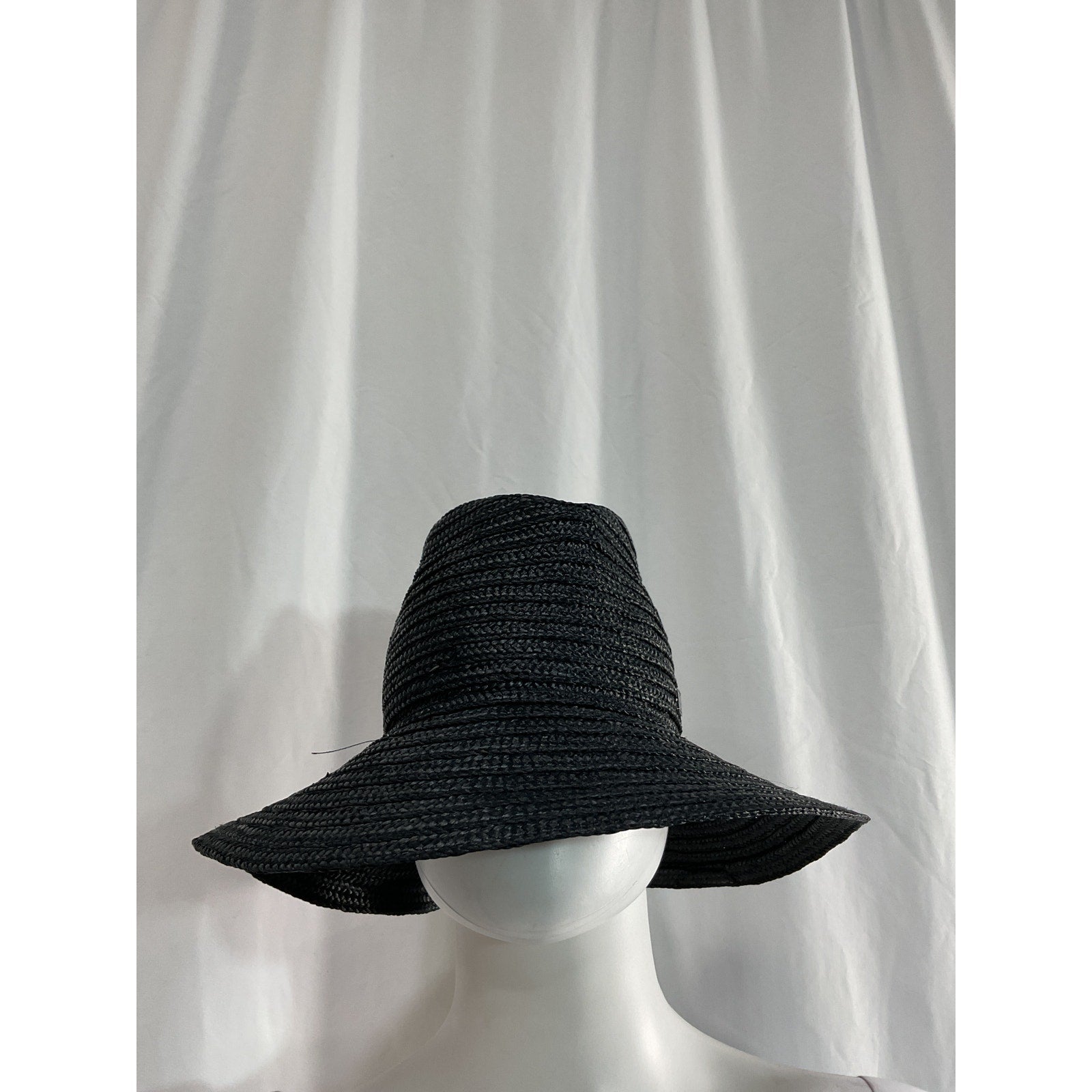 Toteme 'Raffia' Black Panama Hat Size XS