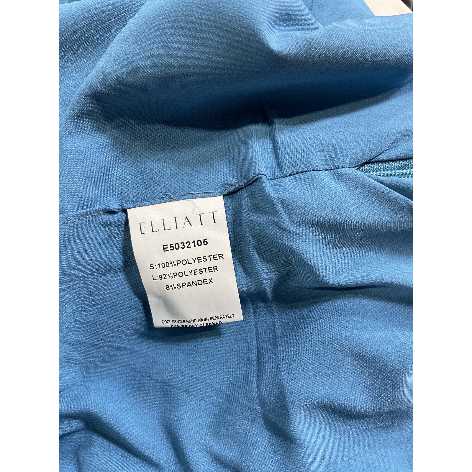 Elliatt 'Cassini' Blue Satin One Shoulder Dress Size S - NWT