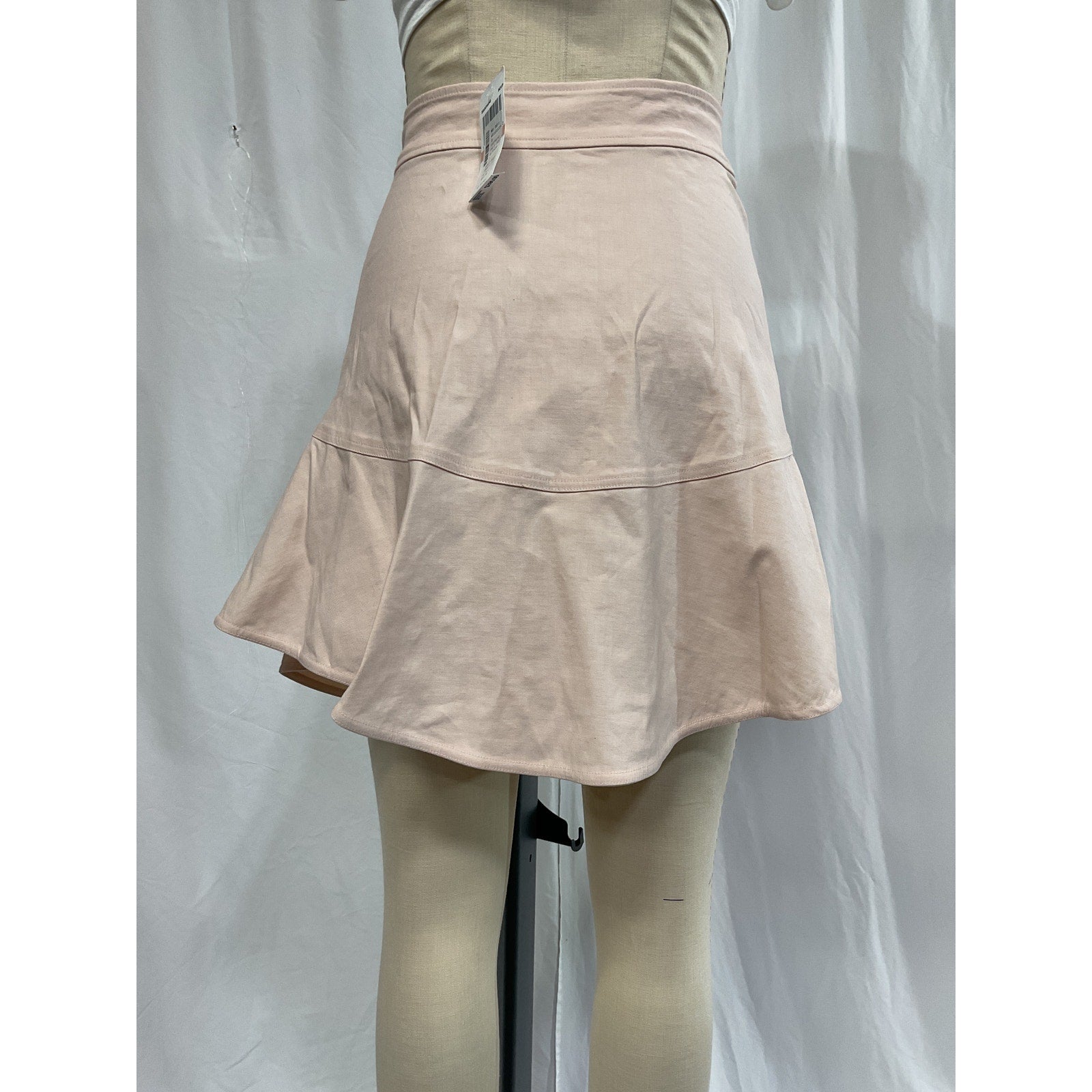 A.L.C. 'Amalie' Pink Linen Denim Wrap Skirt Size 2 - NWT