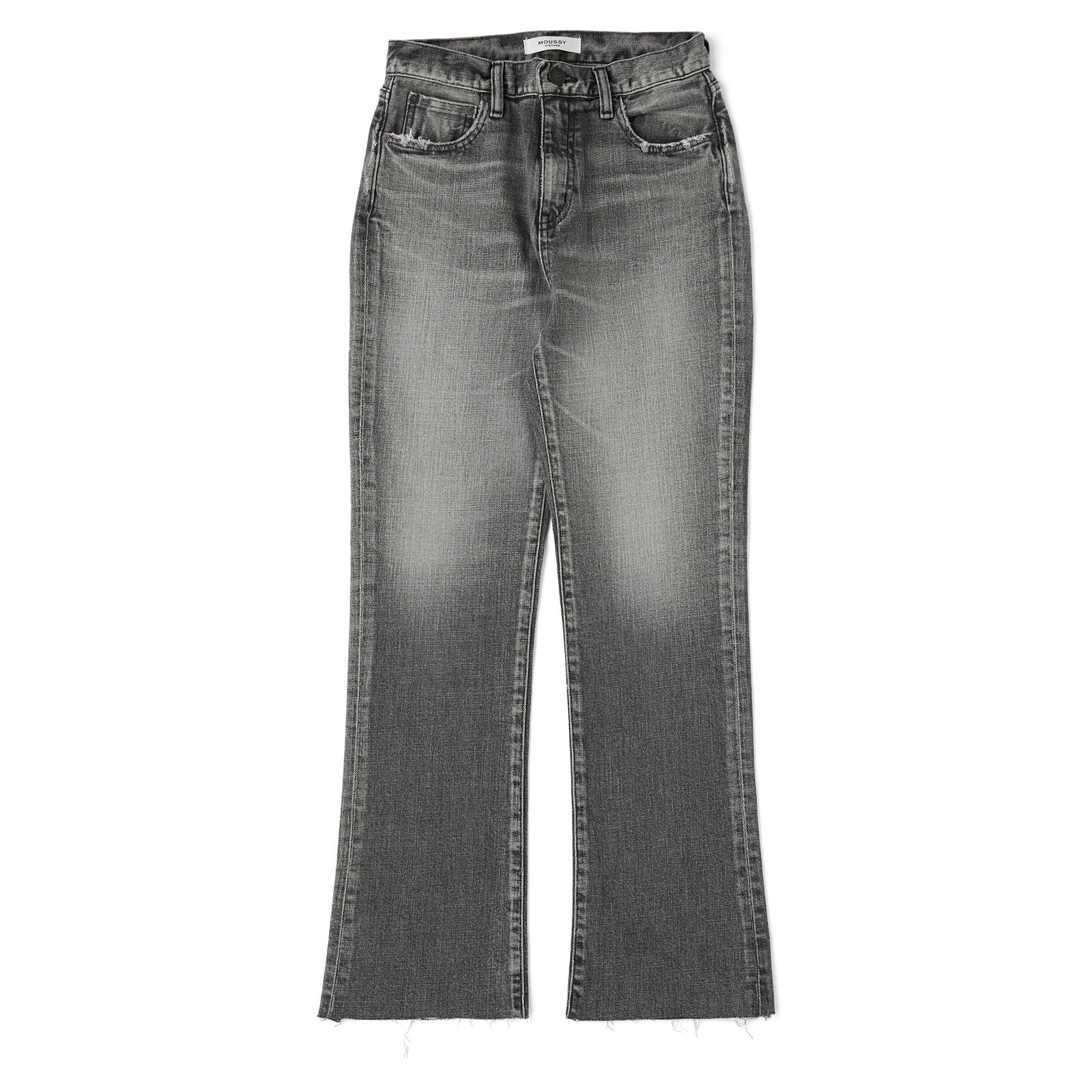 Moussy 'Seneca' Black Ankle Flare Denim Jeans Size 26