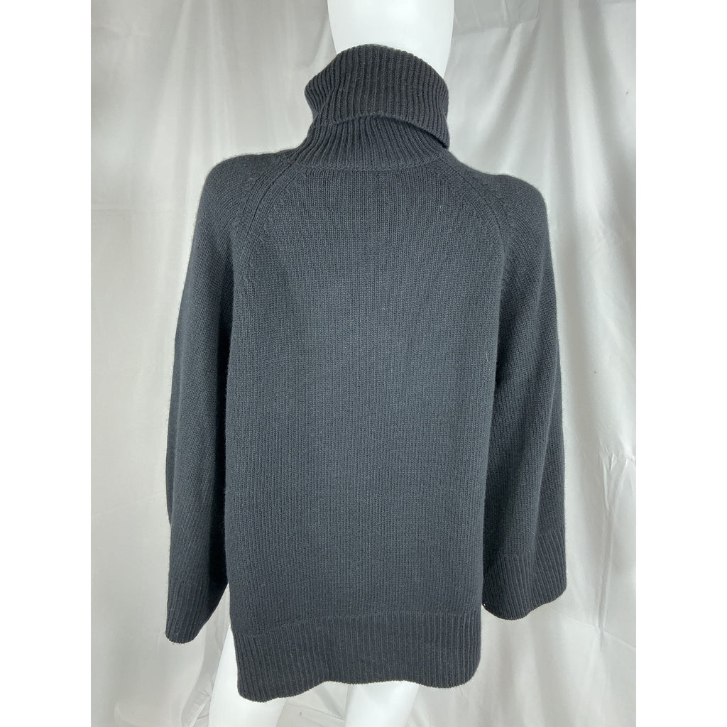 Theory Turtleneck 'Po' Black Sweater Size M