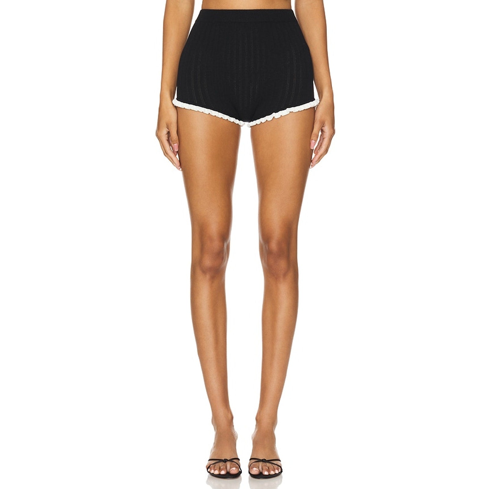 Majorelle 'Brielle' Black Viscose Shorts Size XXS