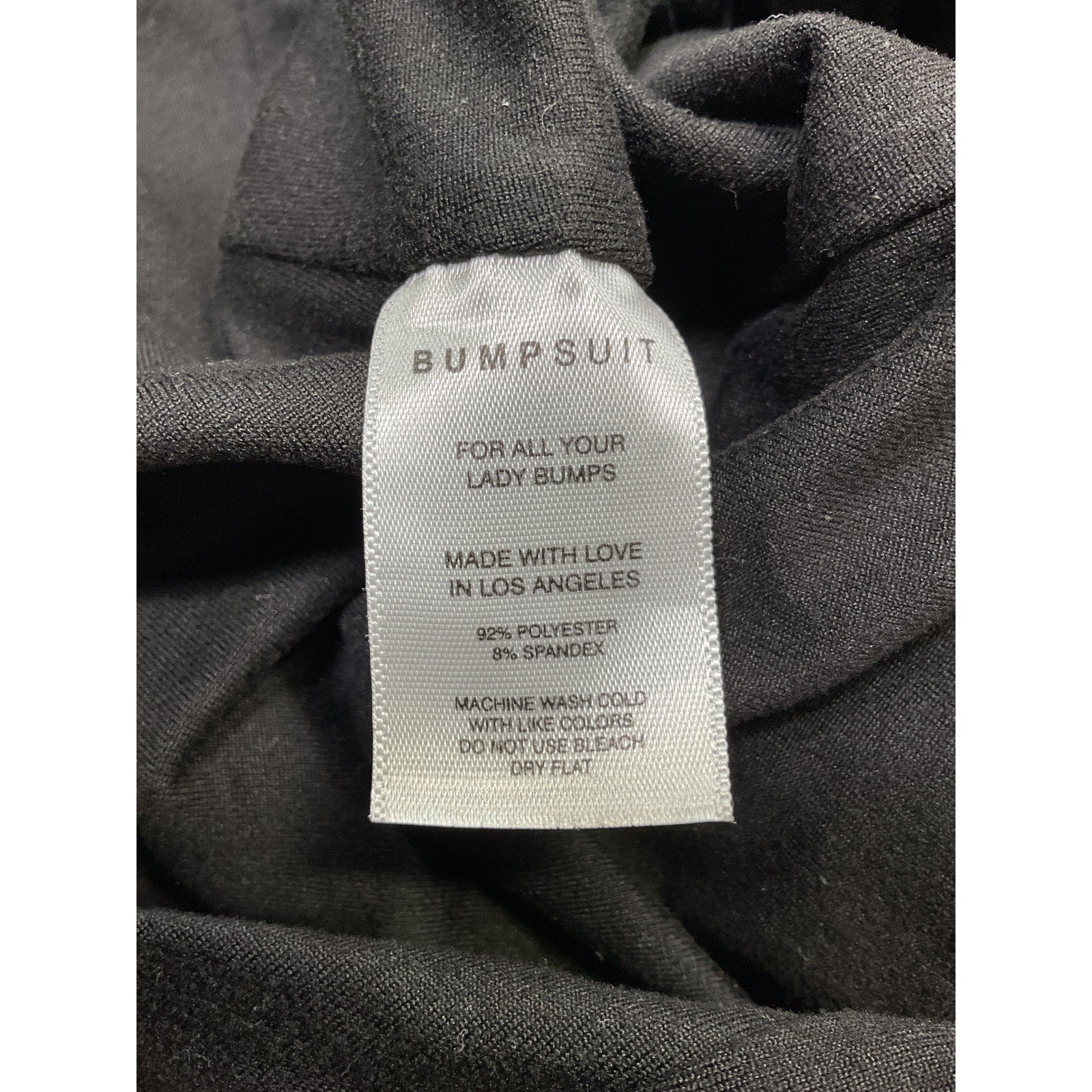Bumpsuit 'The Nicole' Black Polyester Flare Pant Size XL