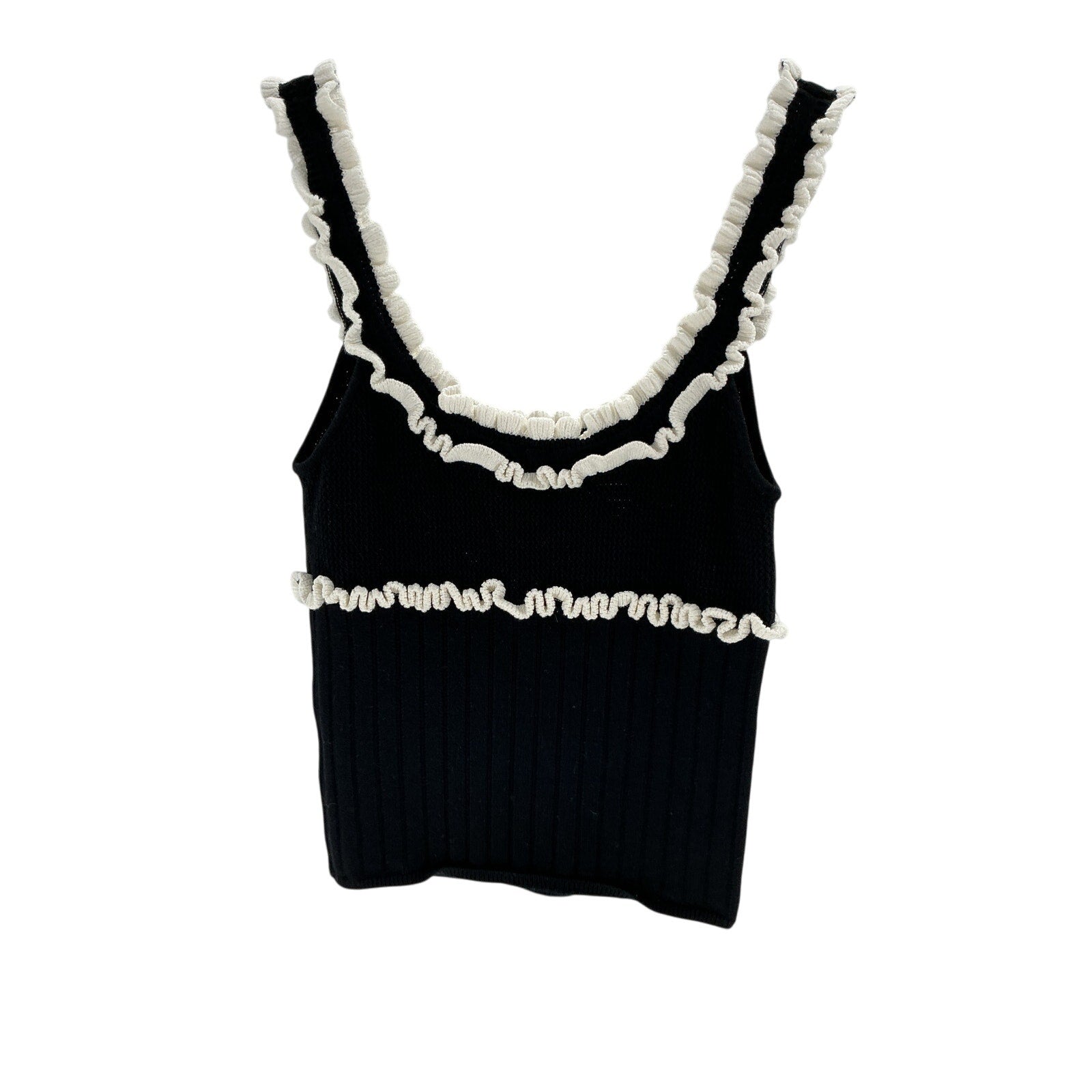 Majorelle 'Brielle' Black Viscose Tank Top Size XXS