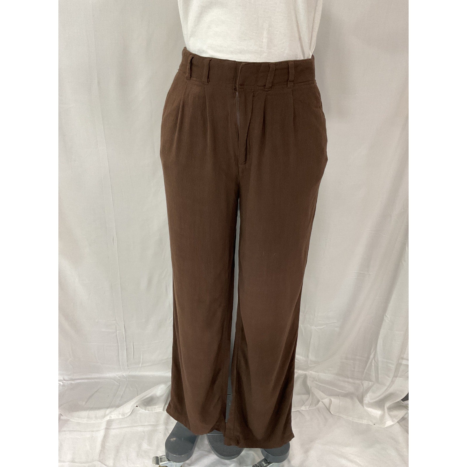 L*Space 'Rhodes' Brown Linen Pant Size S