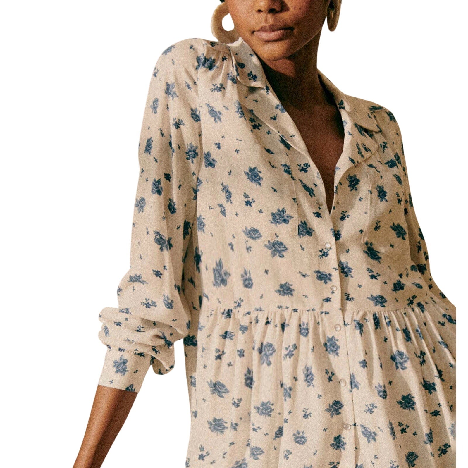 S�zane 'Aurora' White Viscose Dress Size 36 - NWT