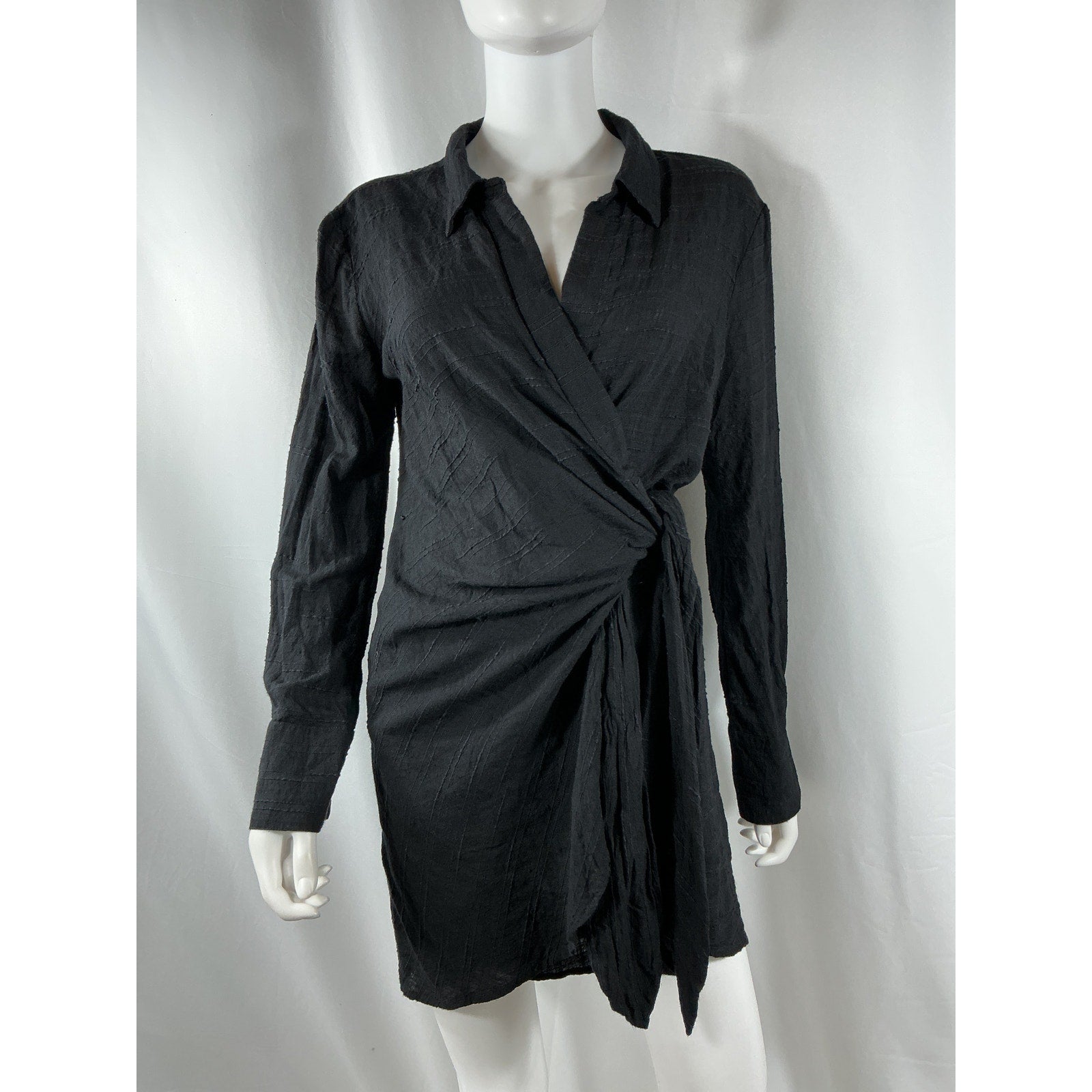 L*Space 'Daydream' Black Viscose Tunic Size M