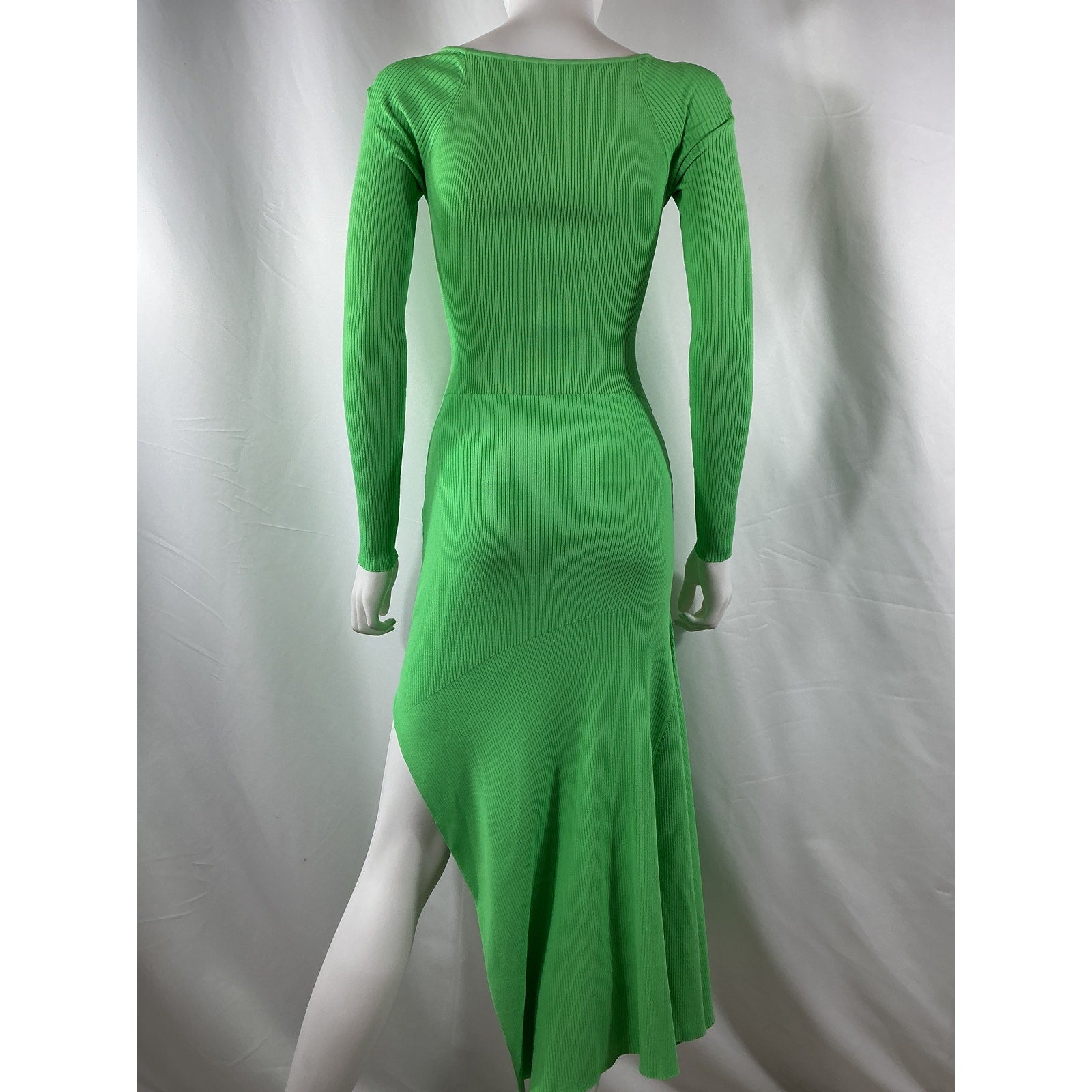 A.L.C. 'Clara' Green Viscose Cutout Midi-Dress Size S