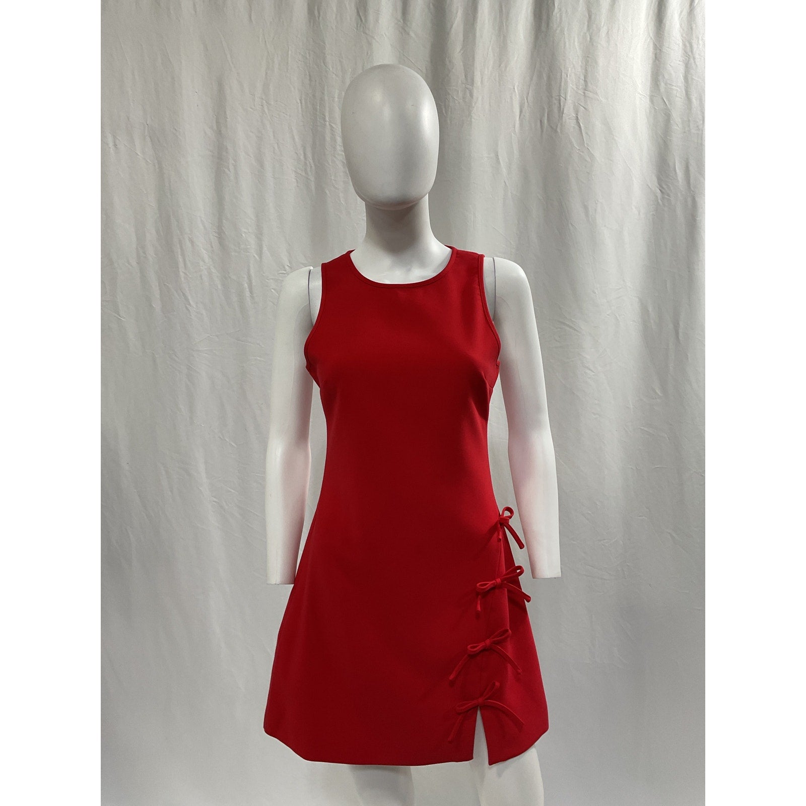 Likely 'Hunt' Red Bow Accent Crepe Dress Size 2