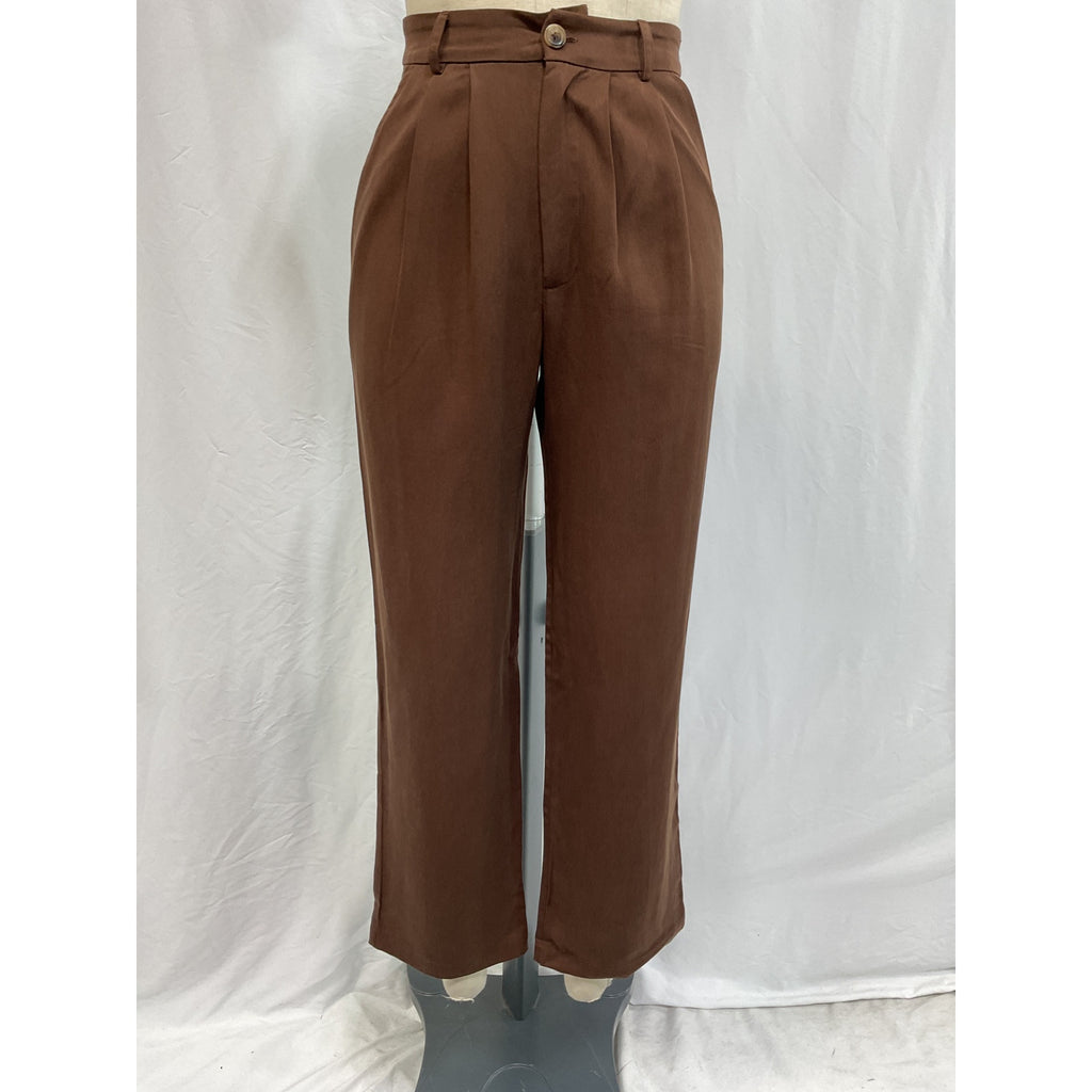 Reformation Petites Brown 'Mason' Pant Size 0P