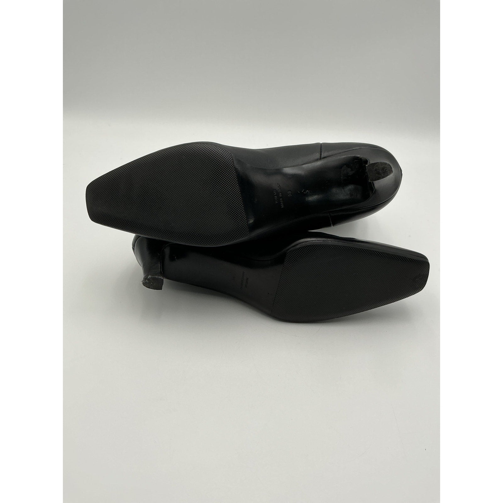 Toteme Ankle Black Leather Boots Size 8