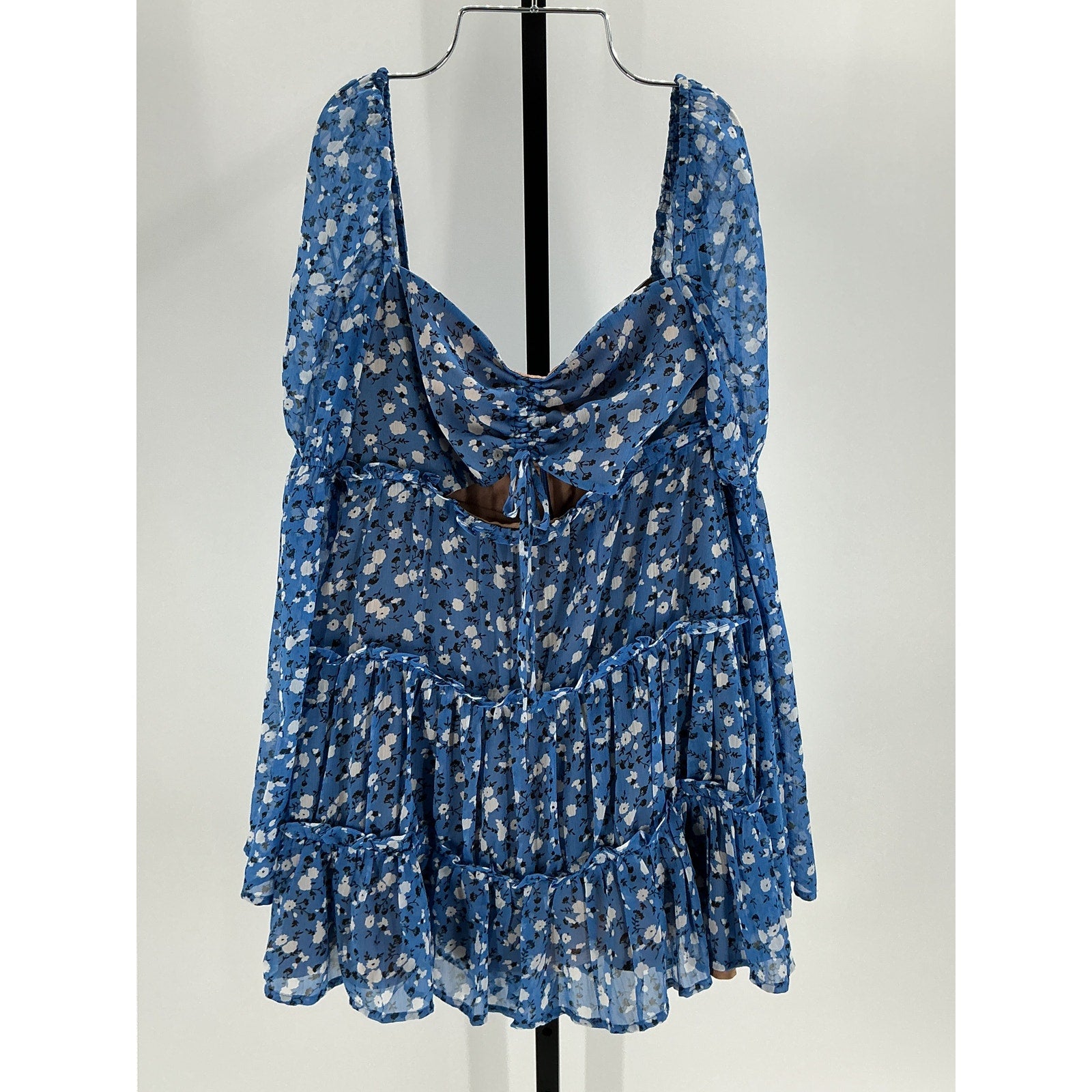 Majorelle 'Ailish' Blue Polyester Mini Dress Size S