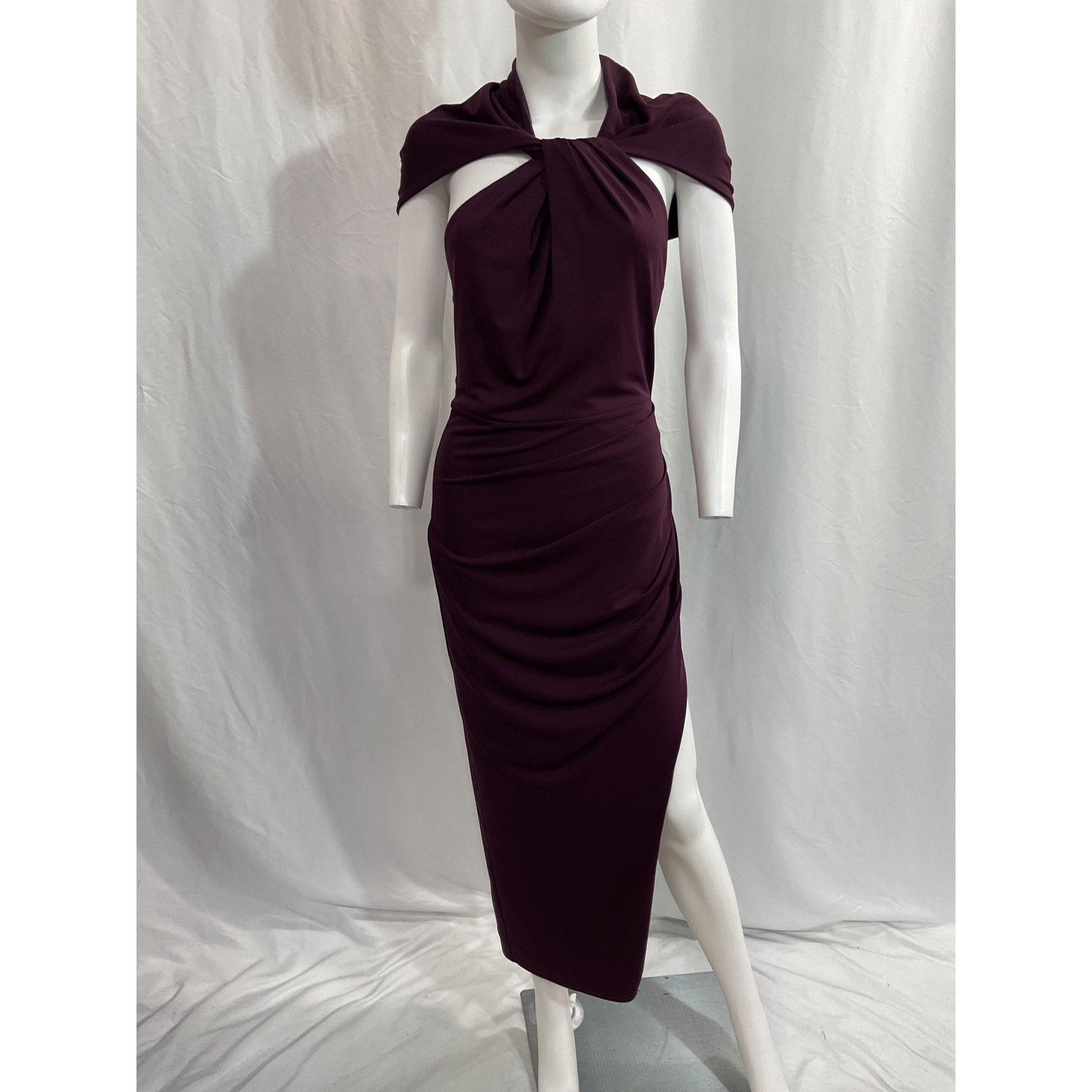Nicholas 'Charmaine' Black Hooded Gown Size 8