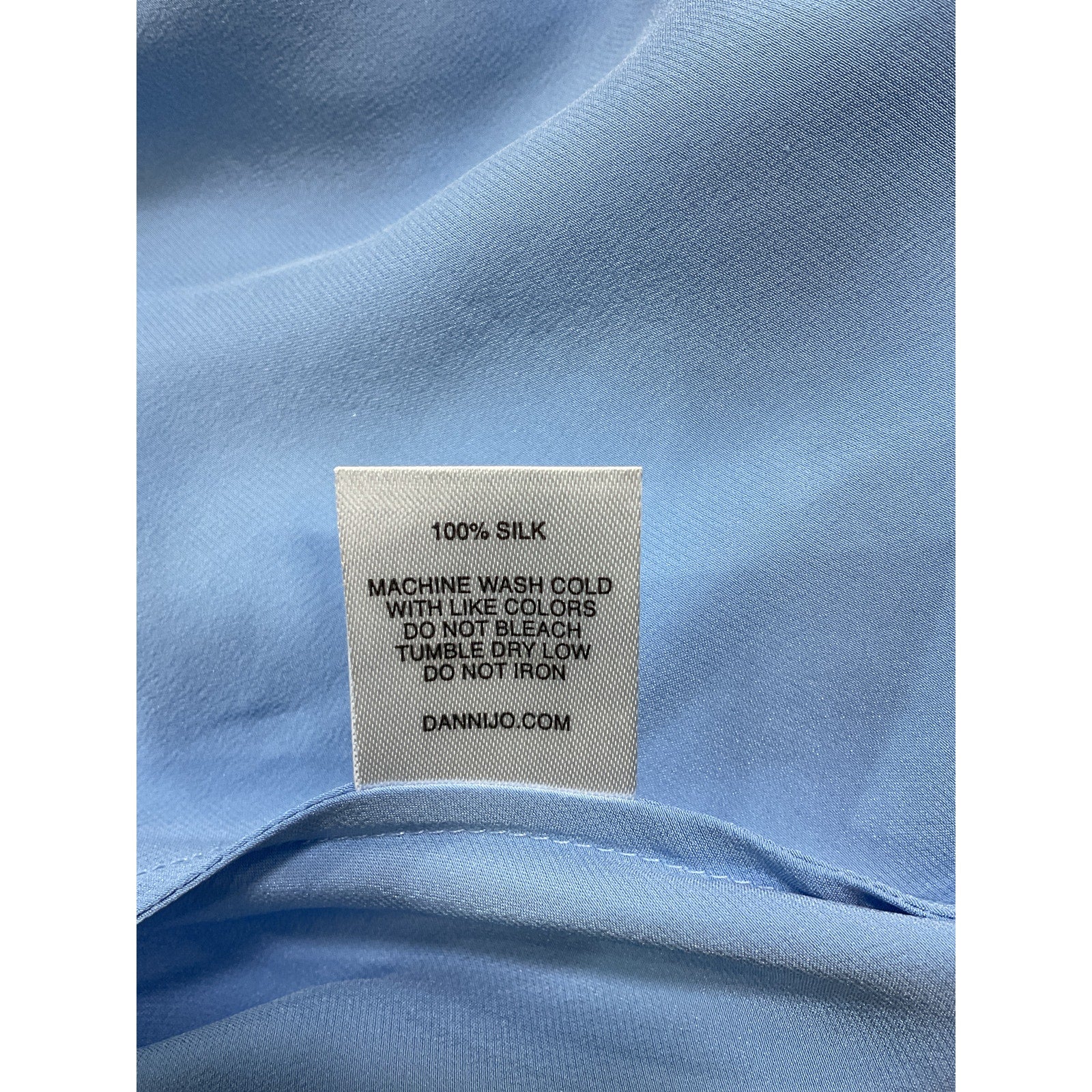 Dannijo Blue Silk Tank Top Size S