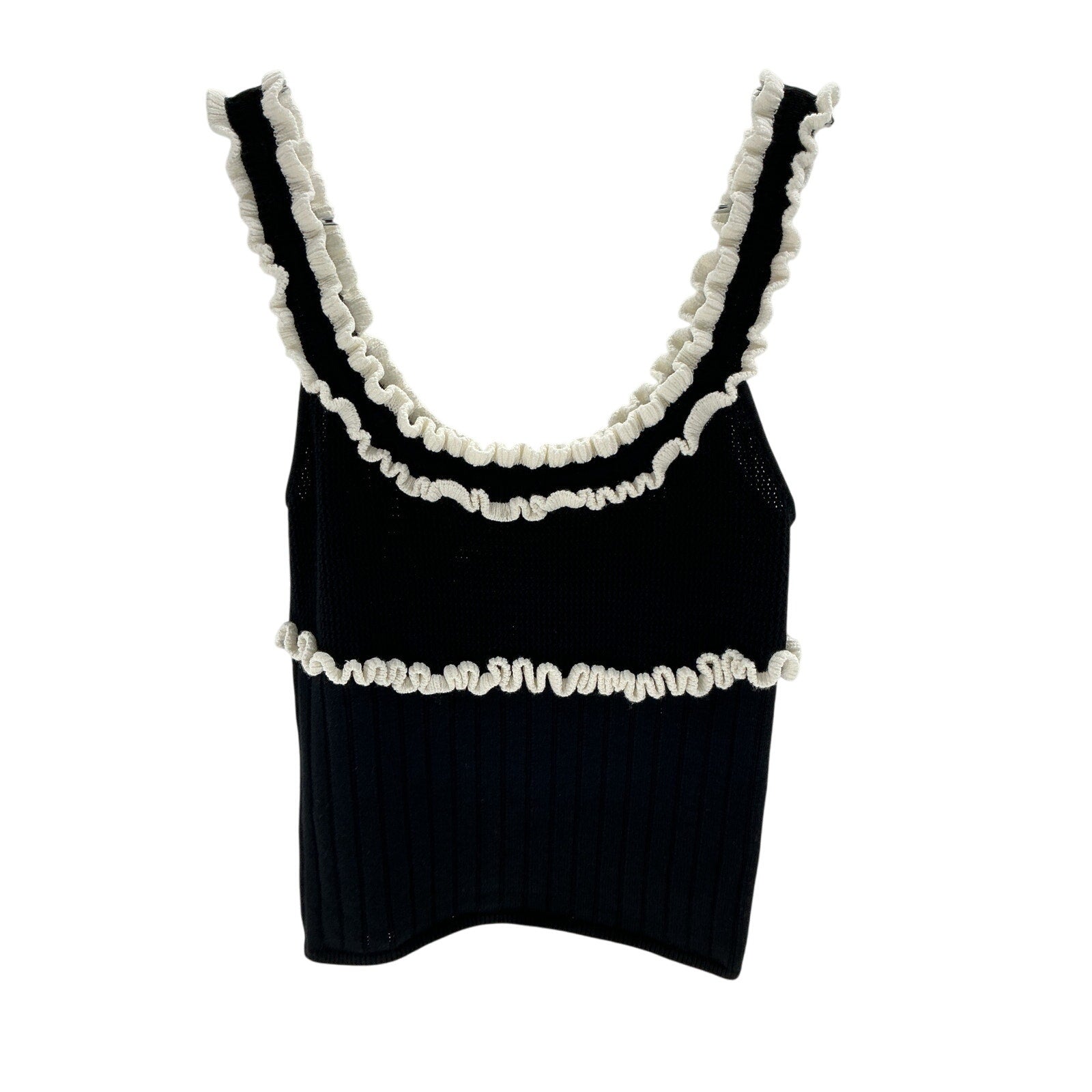 Majorelle 'Brielle' Black Viscose Tank Top Size XXS