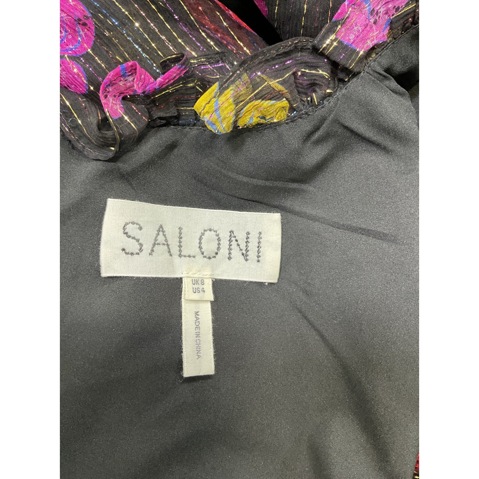Saloni 'Ava-B' Pink Dress Size 4