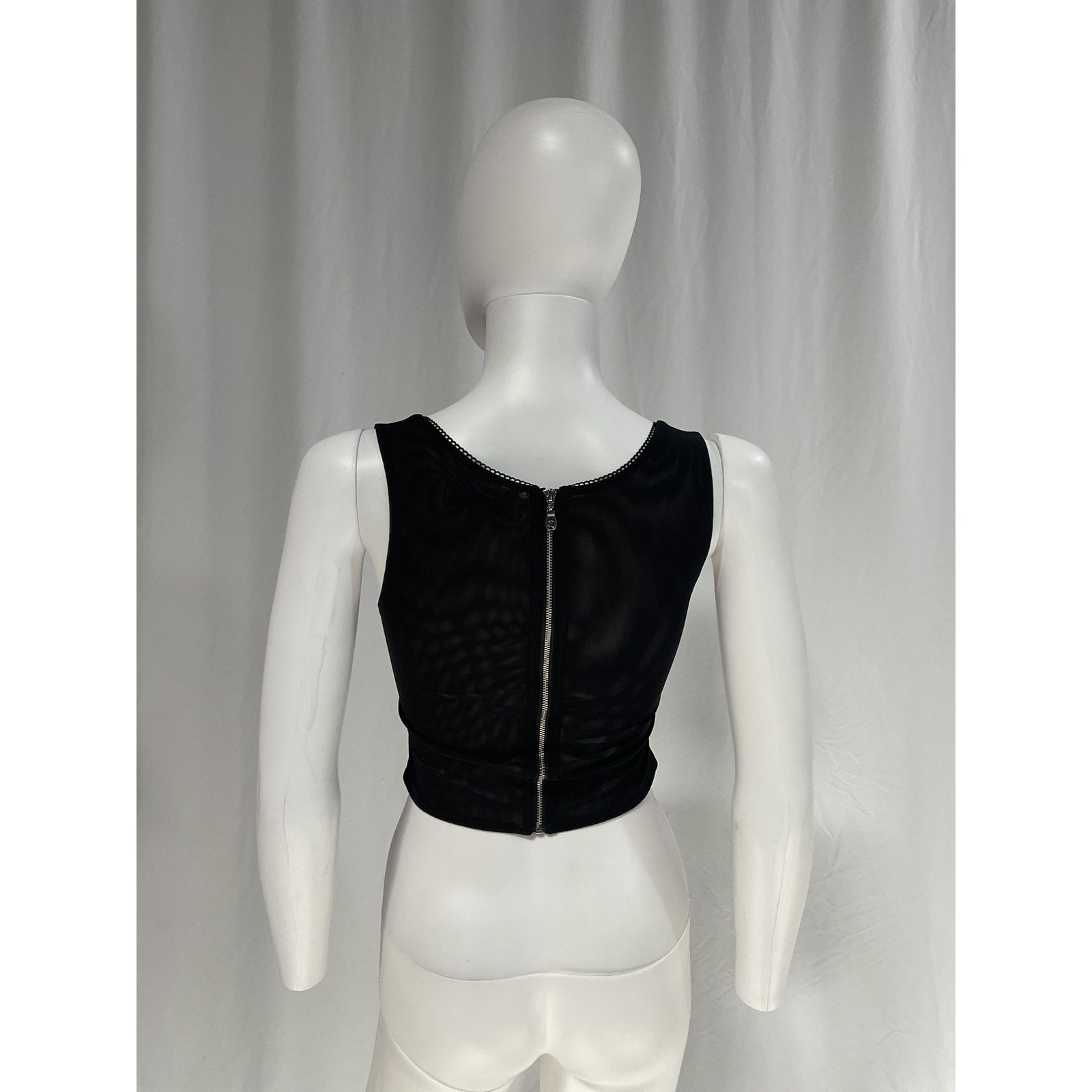 Miaou 'Campbell' Black Semi Sheer Corset Size XS