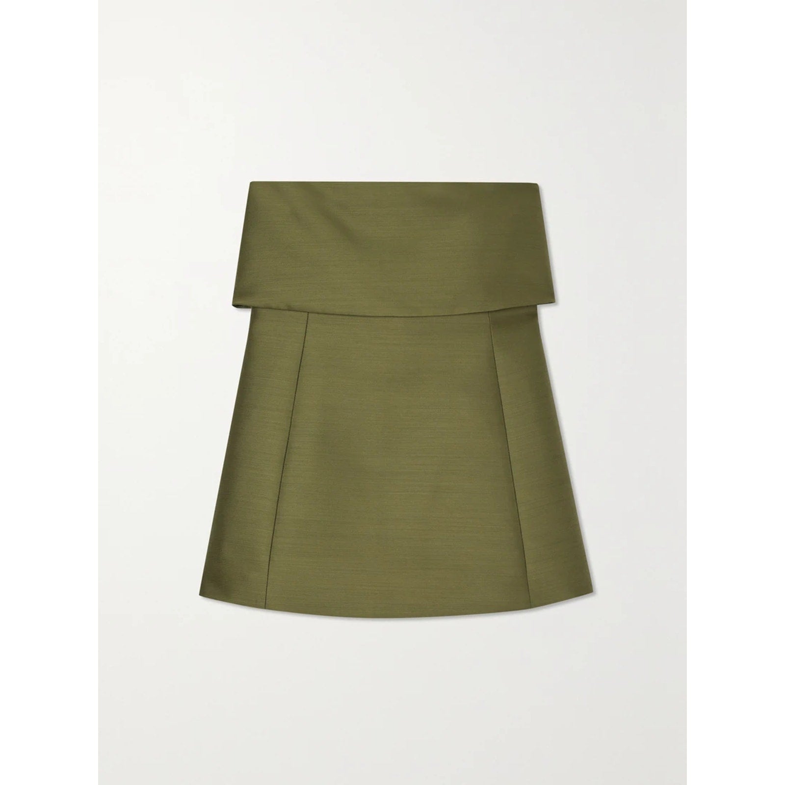 Toteme Strapless Green Cotton Sateen Top Size 34