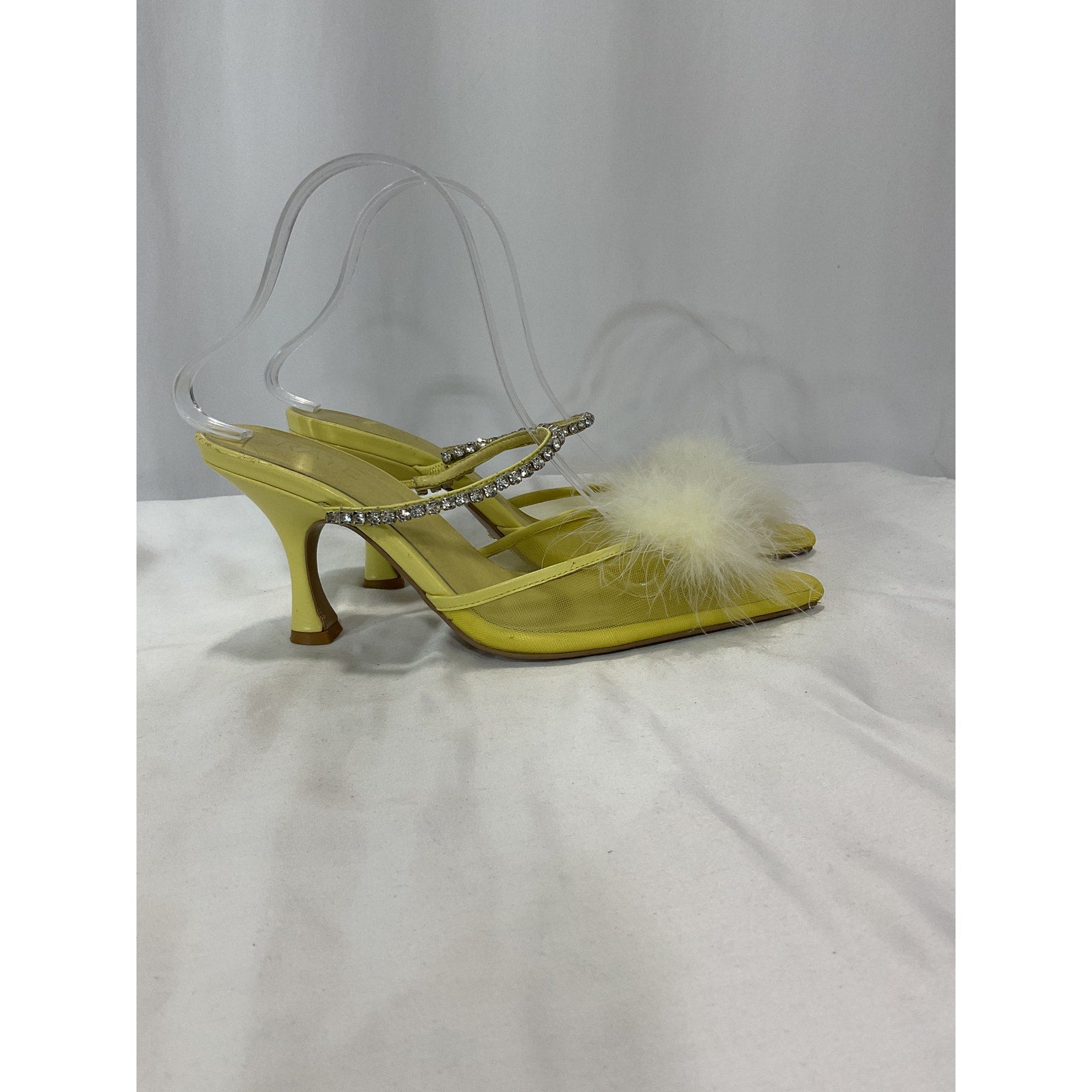 Raye 'Duke' Yellow Heel Mule Size 7.5