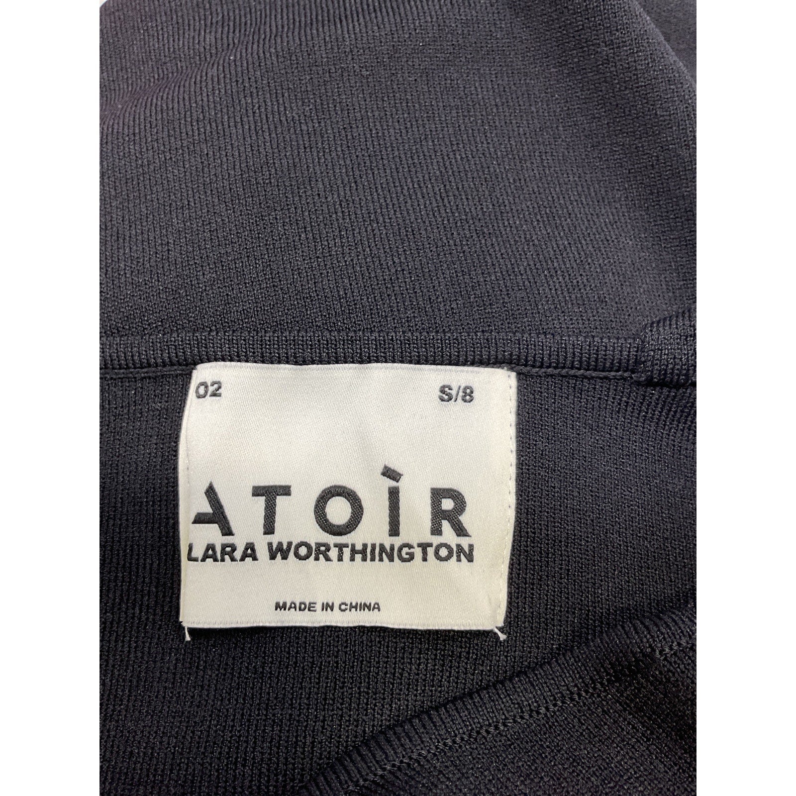 Atoir X 'Lara Worthington' Black Viscose Mini Dress Size S
