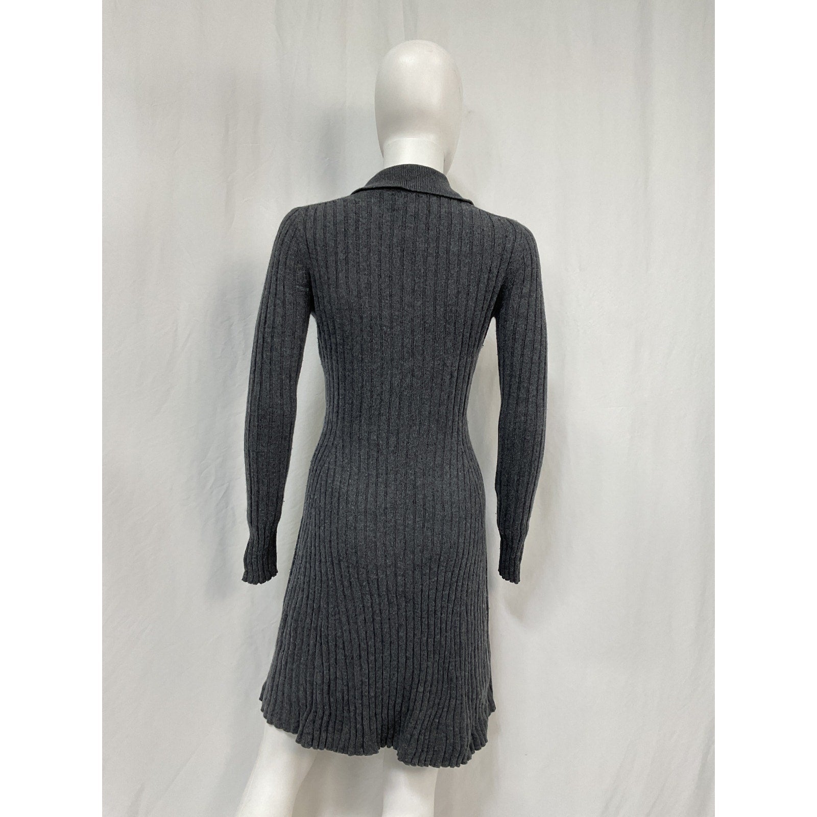 Hatch 'The Addie' Grey Wool Polo Sweater Dress Size 1