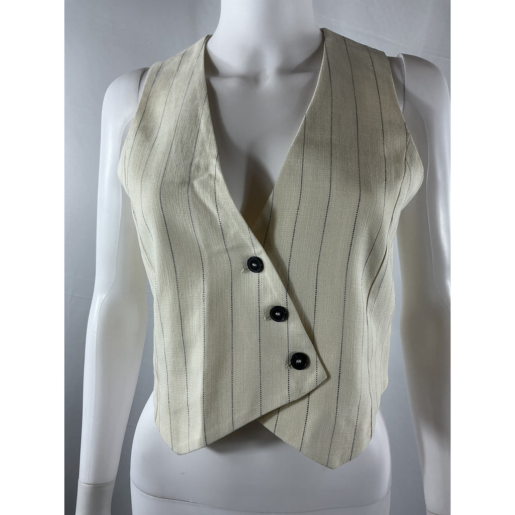 Ba&Sh 'Gilet' White Viscose Erita Vest Size 1 / S