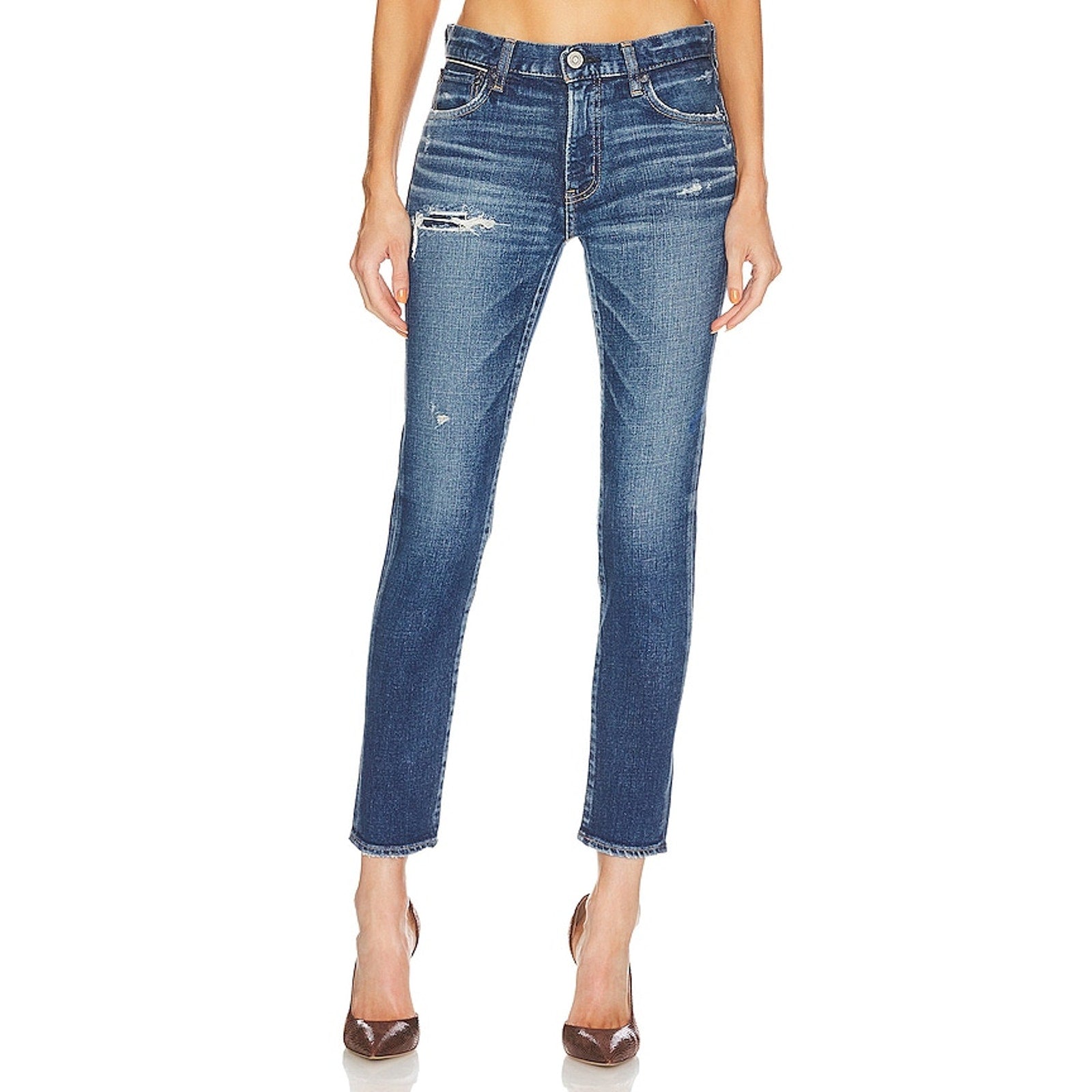 Moussy 'Swillburg' Blue Cotton Skinny Jean Size 28