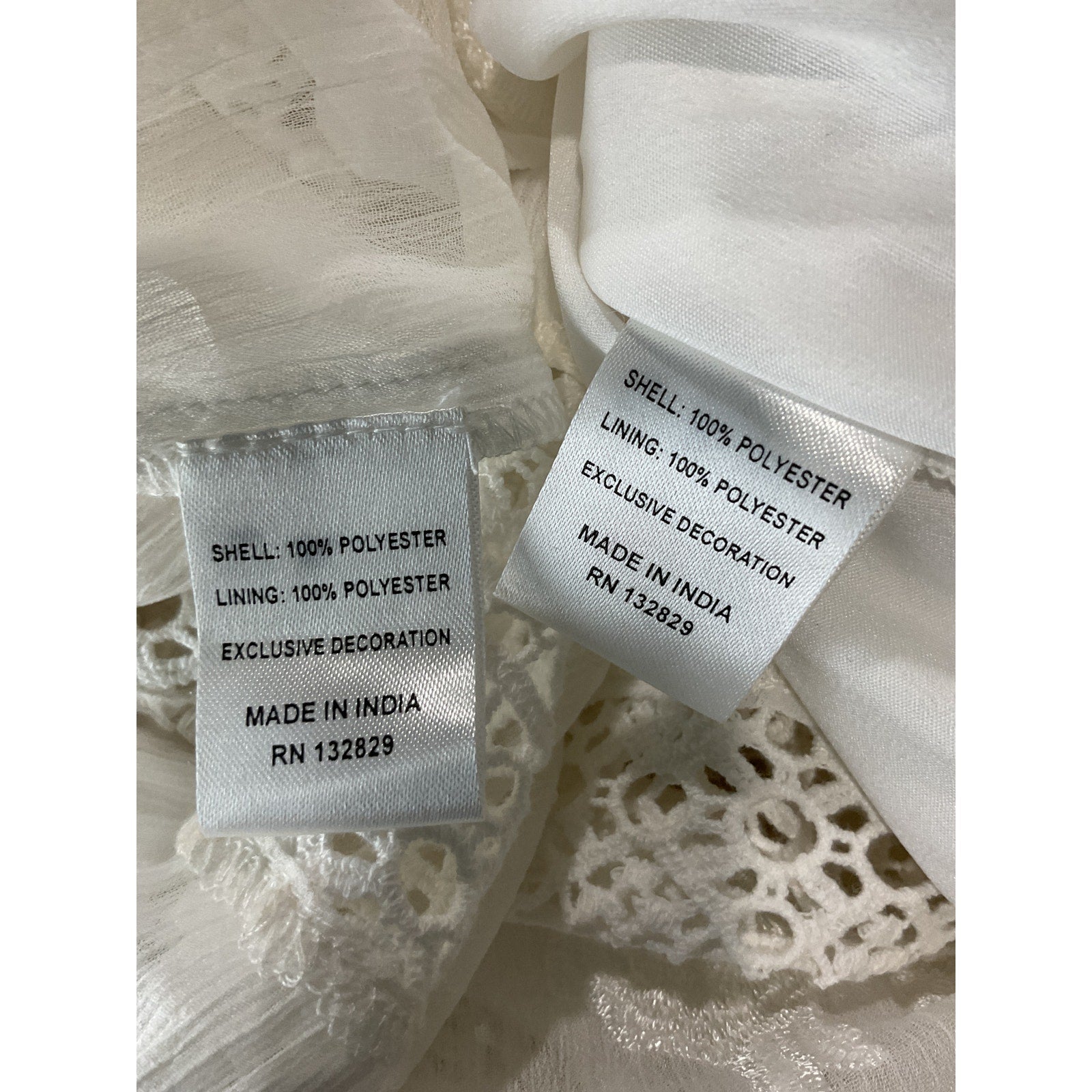Tularosa 'Emmeline' White Polyester Dress Size XS