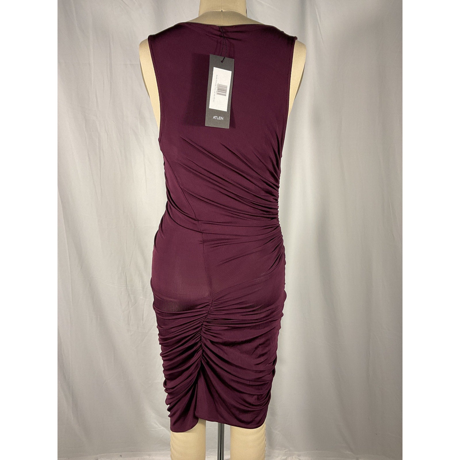 Atlein 'Ruched' Brown Mini Dress Size 36 - NWT