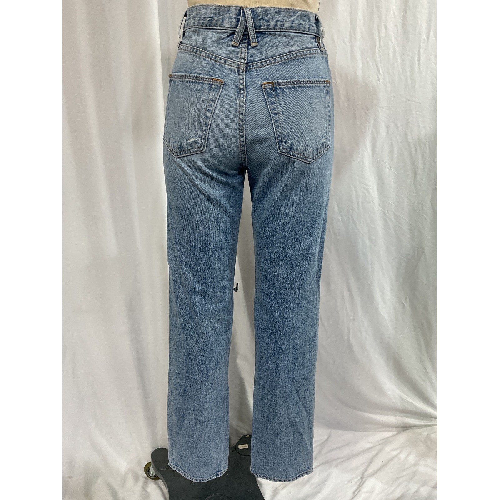 Slvrlake 'London' Blue High Rise Straight Size 25