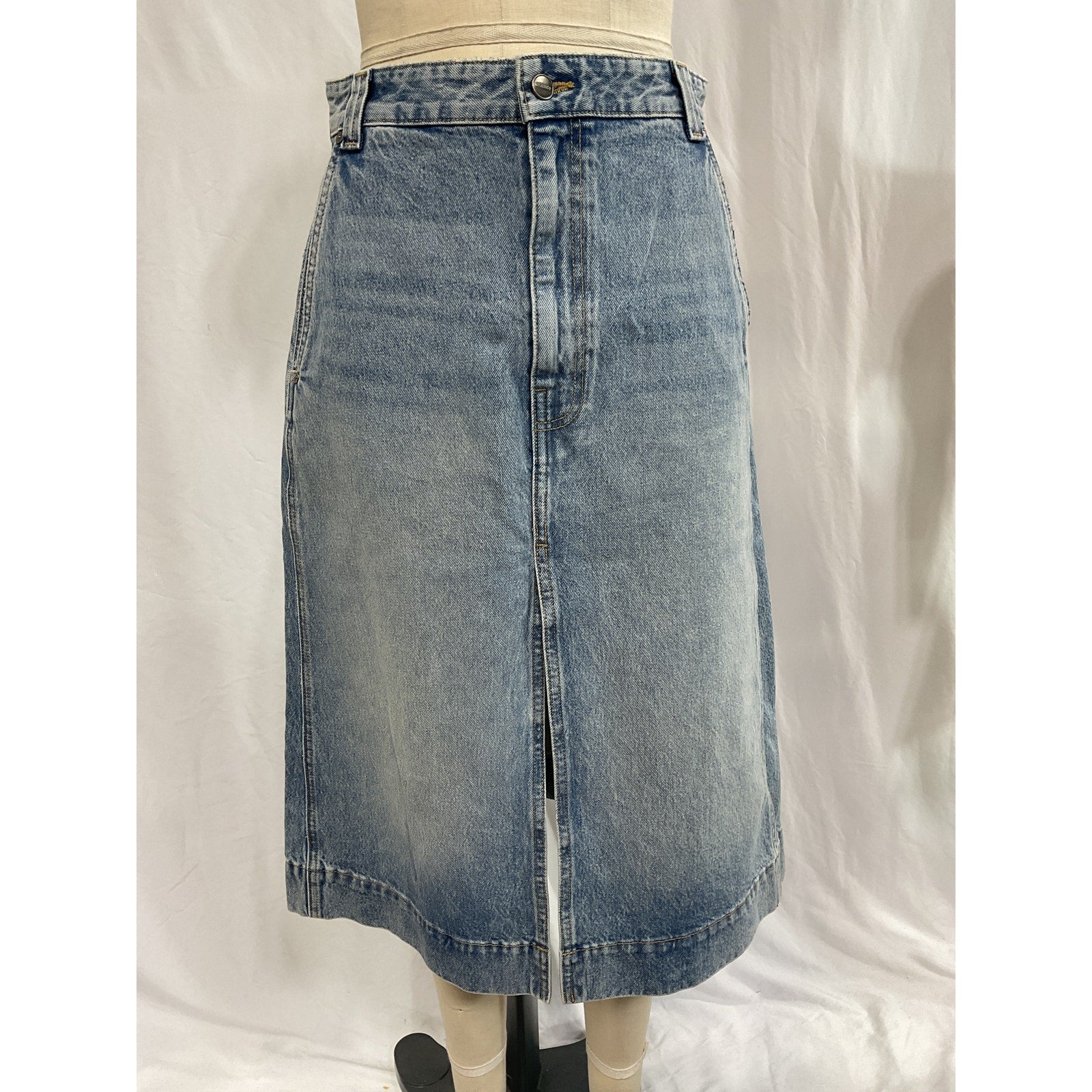 Khaite 'Charlene' Blue Skirt Size 25