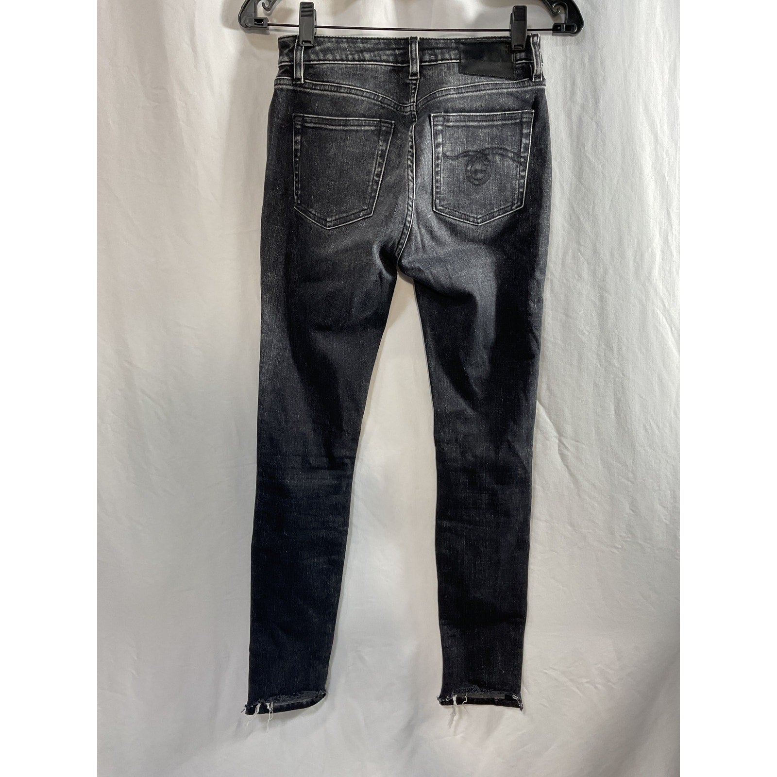 R13 'Alison' Skinny Black Cotton Denim Jean Size 25
