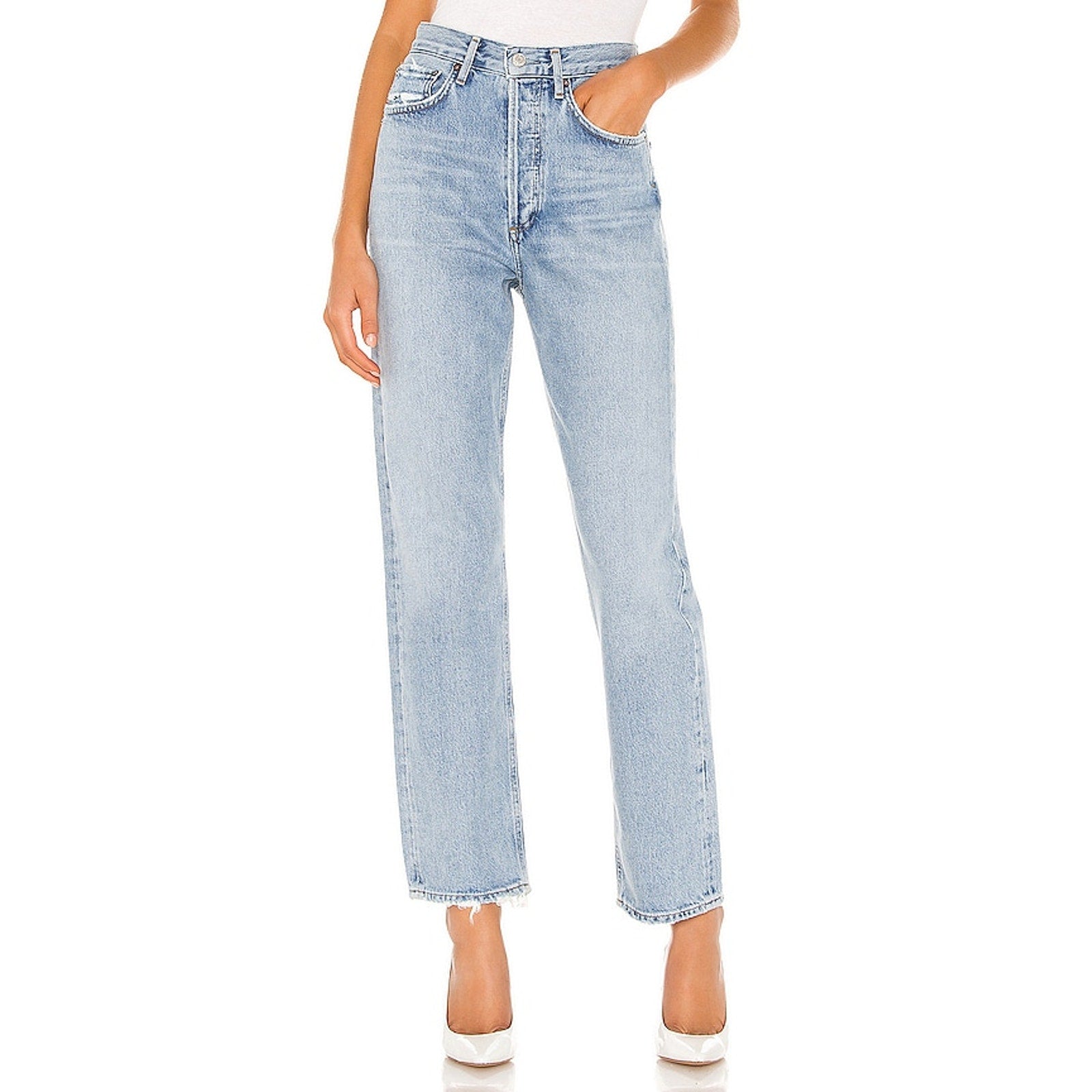 Agolde '90's' Blue Mid Rise Loose Fit Size 30