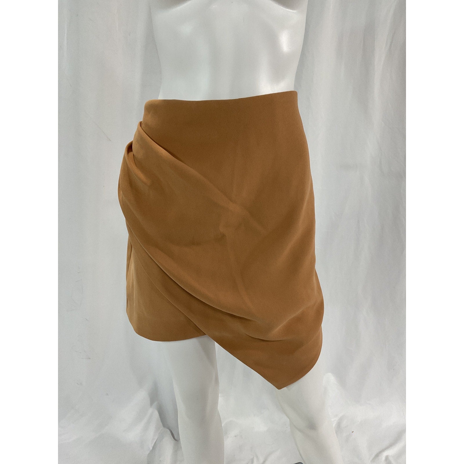Elliatt 'Belair' Tan Faux Suede Leather Skirt Size L