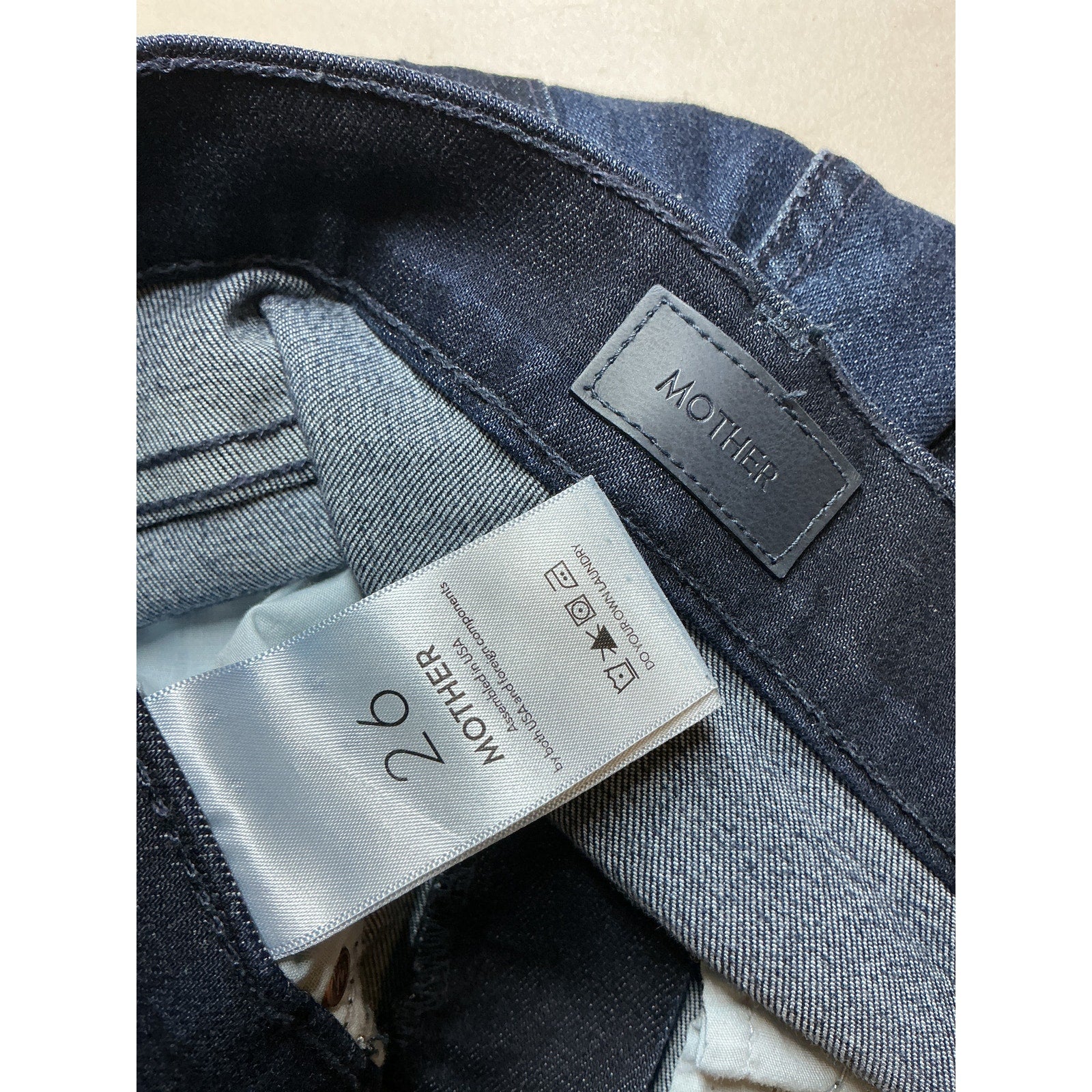 Mother 'The High Waisted' Blue Rider Skimp Denim Jean Size 26