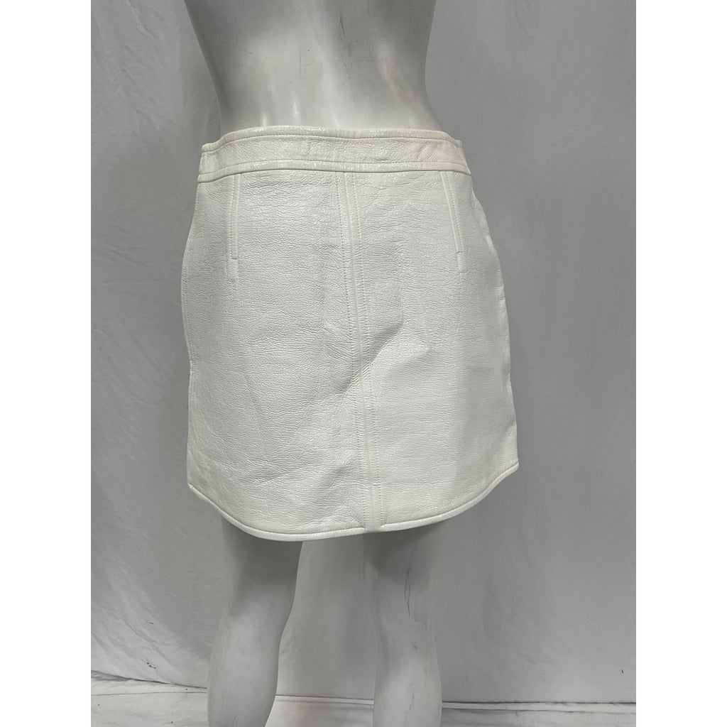 Courr�ges White Cotton Reedition Mini Skirt Size 38
