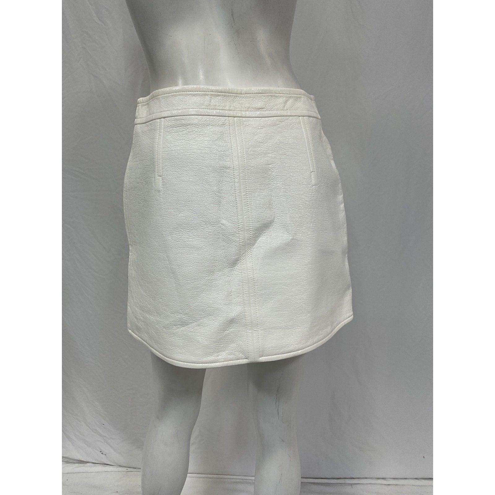 Courr�ges White Cotton Reedition Mini Skirt Size 38