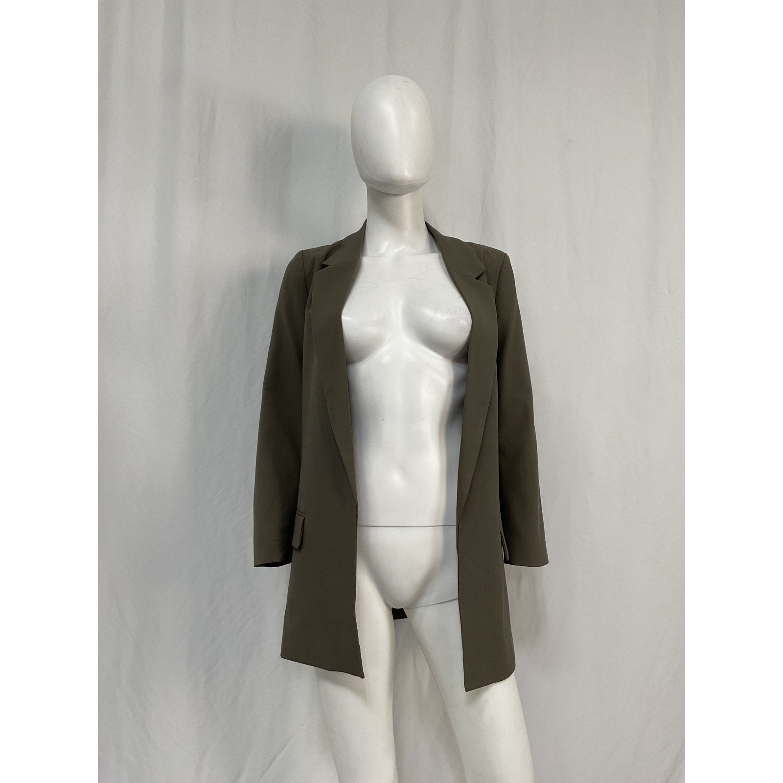 Allsaints 'Aleida' Green Polyester Tri Blazer Size 0