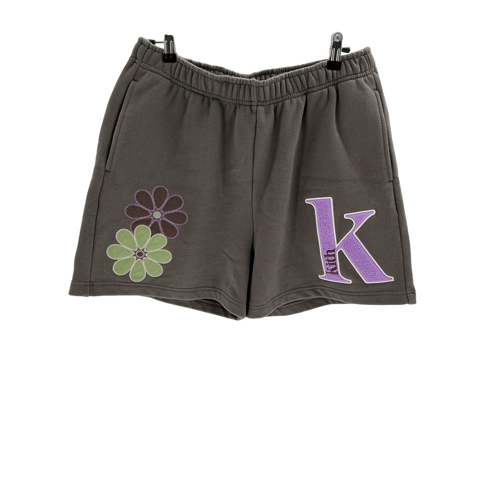 Kith 'Rayne' Grey Floral Sweatshort Size L