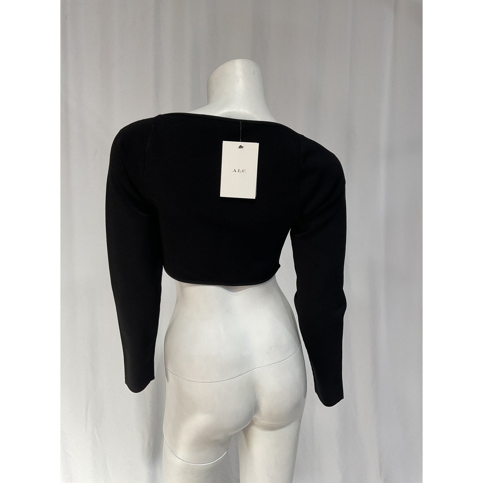 A.L.C. 'Belle' Black Cropped Top Size M - NWT