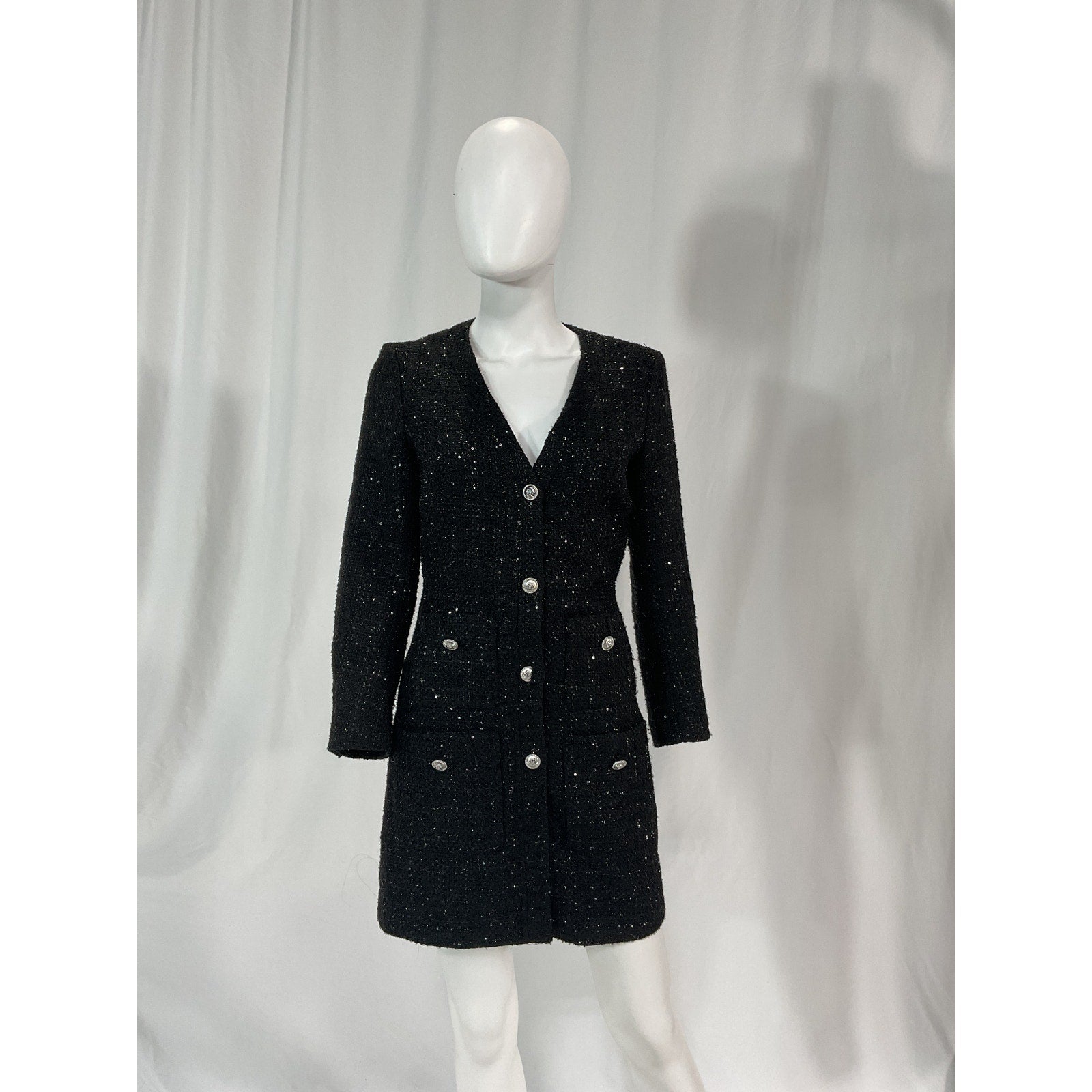 Maje 'Renatelli' Black Long Sleeve Dress Size 4