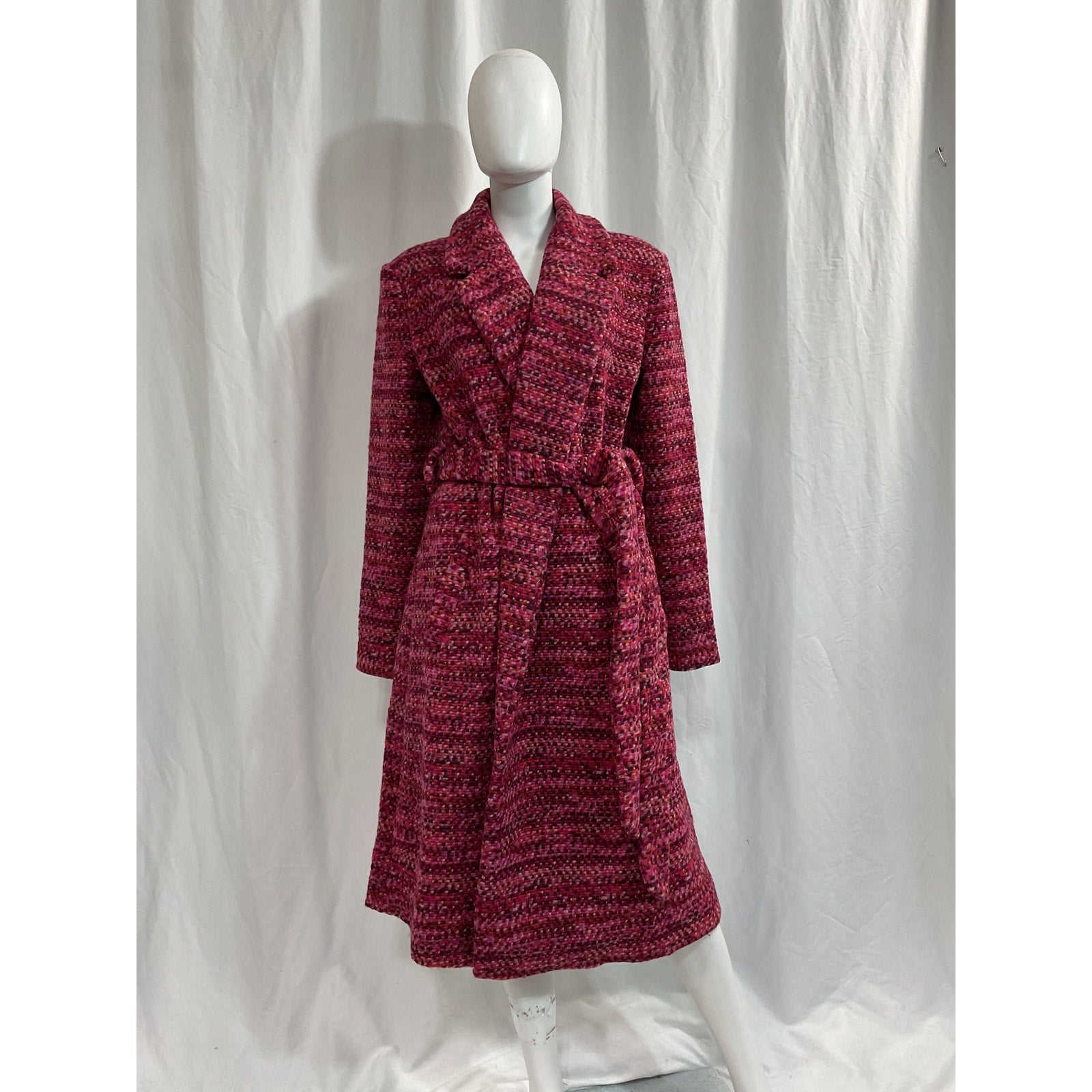 Hutch 'Kat' Pink Wrap Coat Size L - NWT