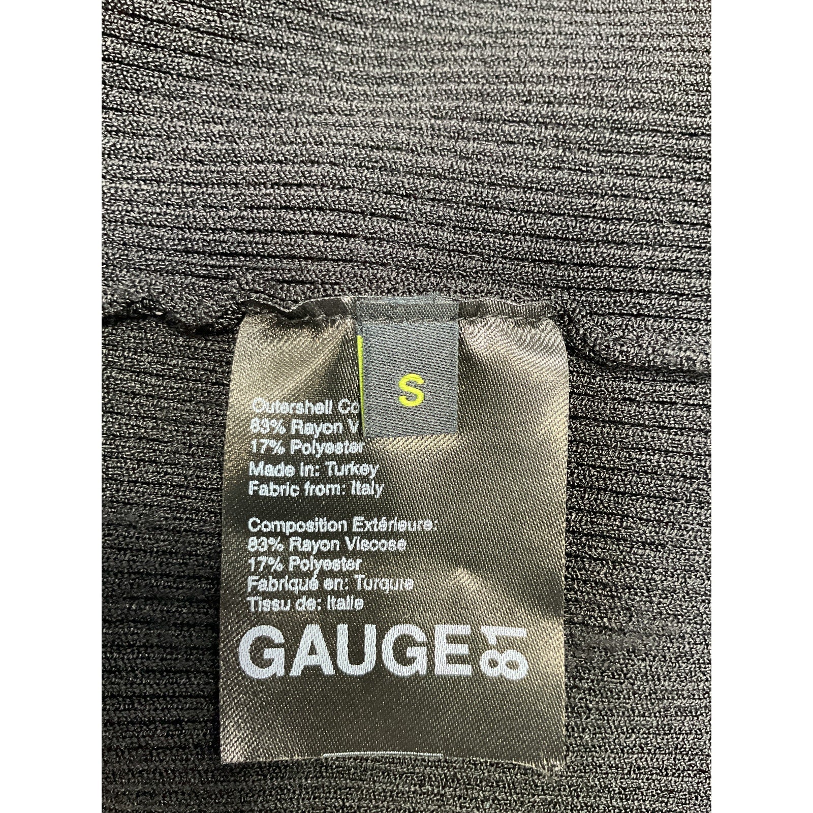 Gauge81 'Soria' Black Rayon  Single-Shoulder Dress Size S